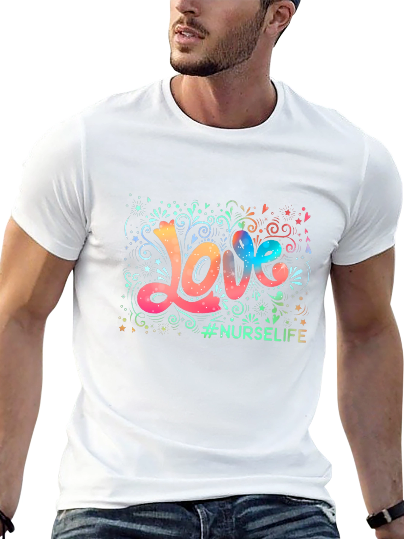 Love Nurse Life Graphic Tee - Stylish Comfort
