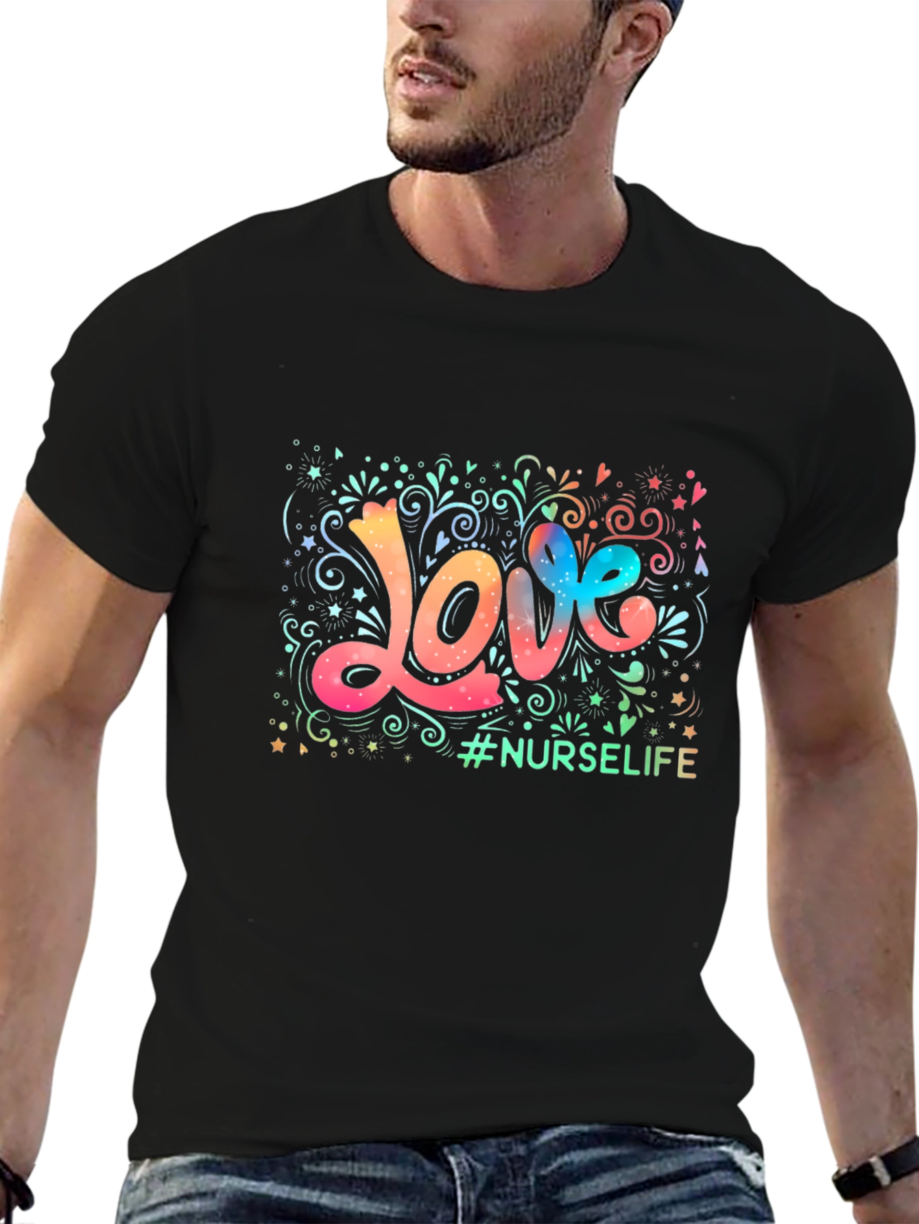 Love Nurse Life Graphic Tee - Stylish Comfort