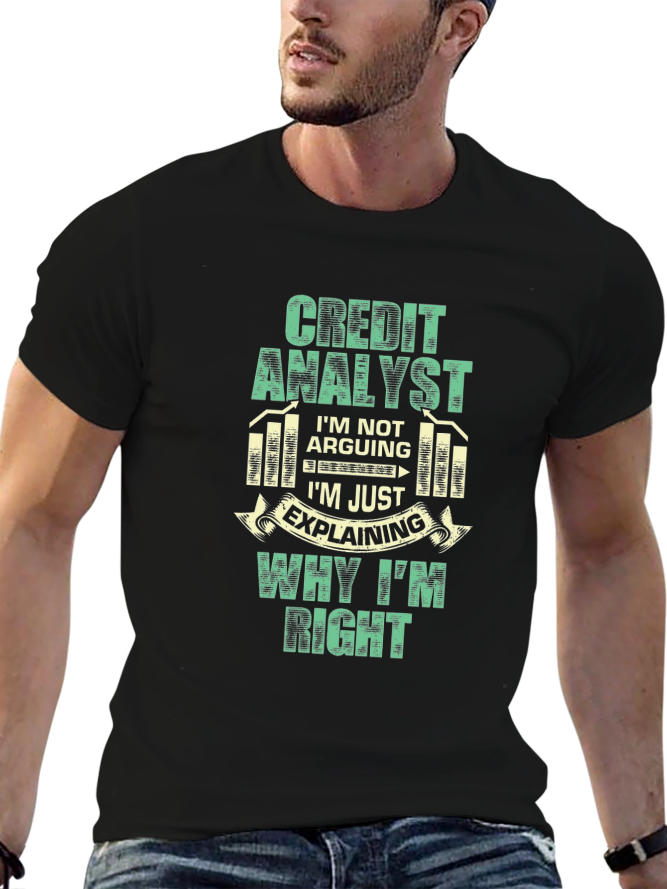 Credit Analyst Humor Graphic T-Shirt