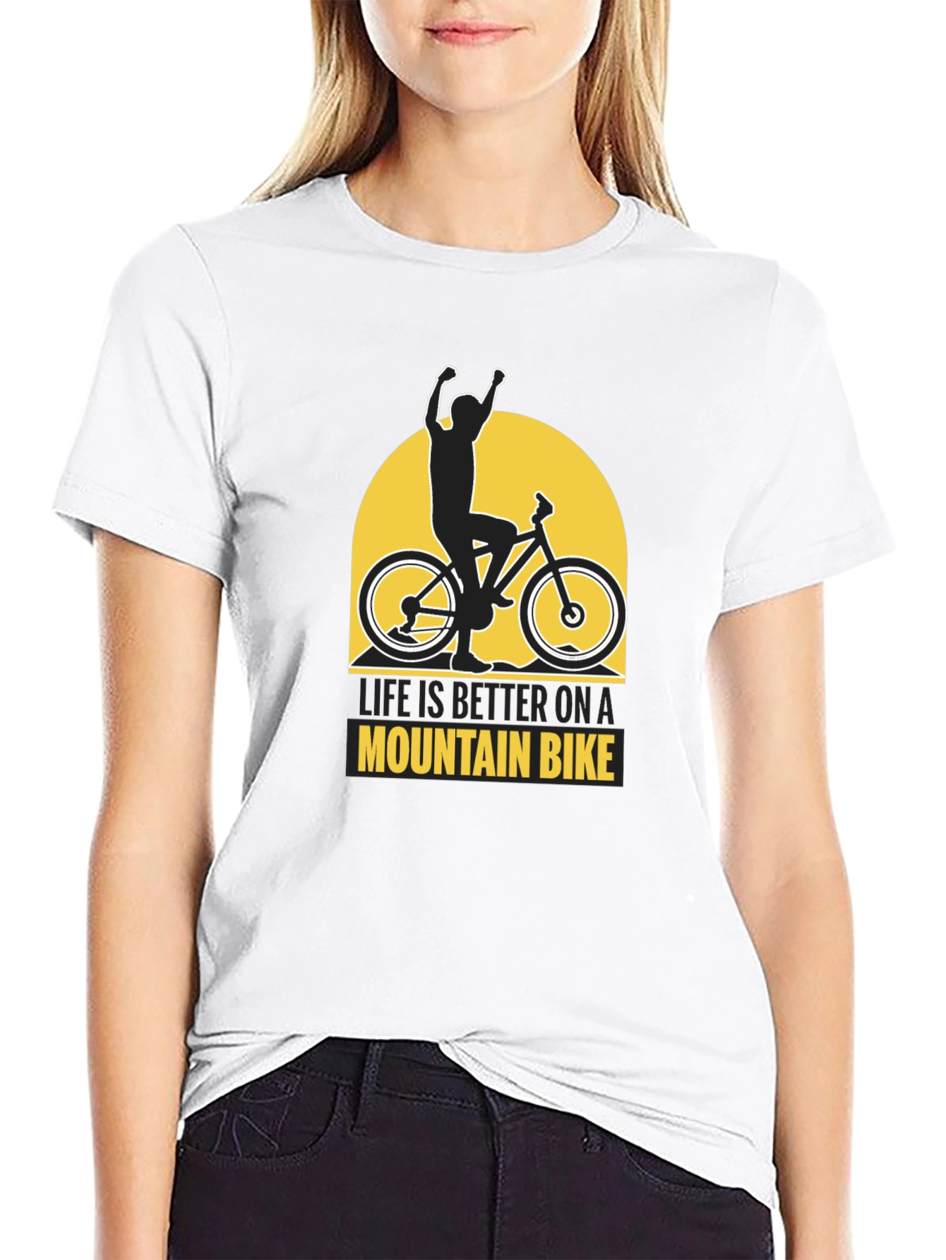 Life is Better Mountain Bike Graphic Tee