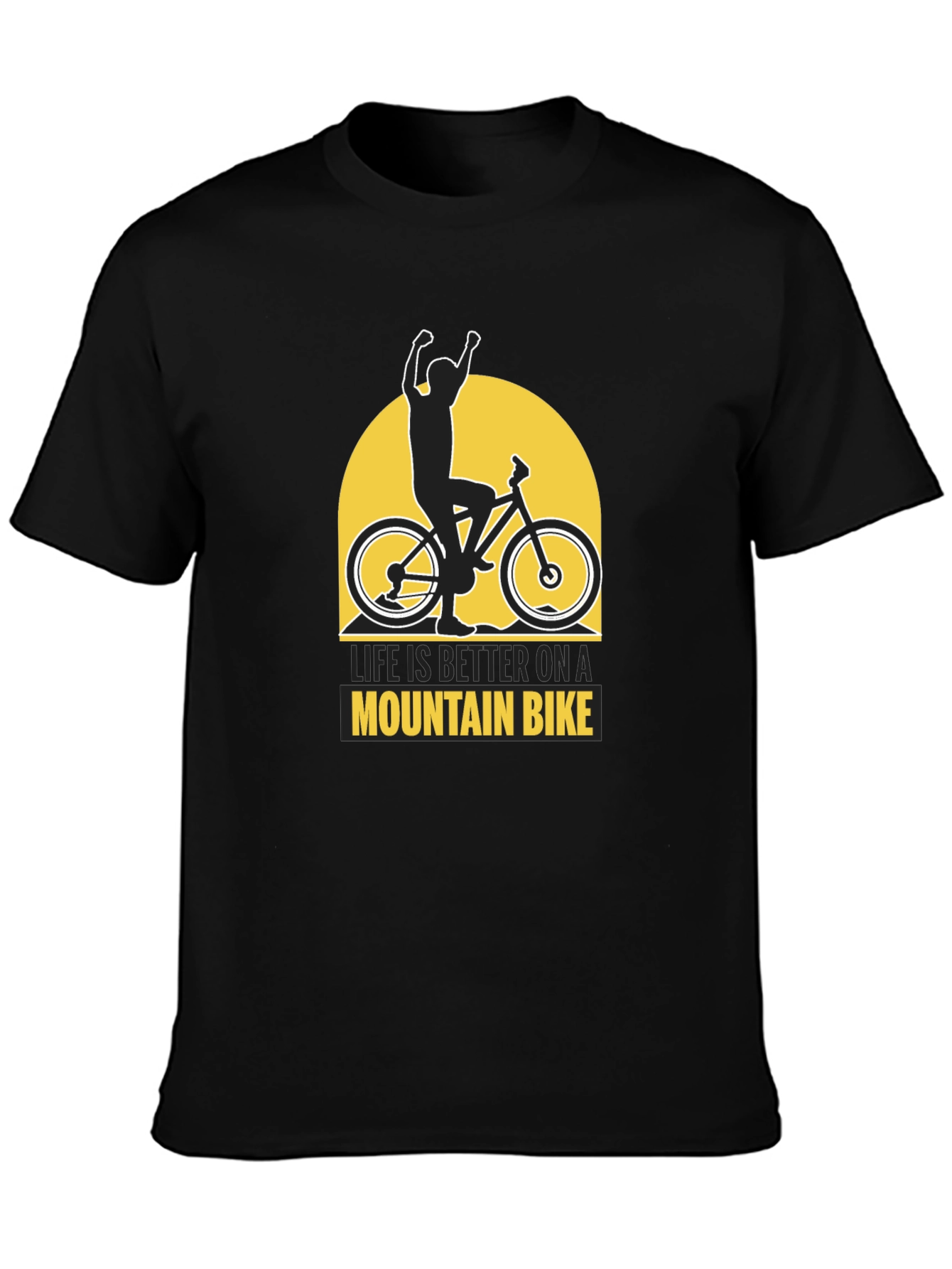 Life is Better Mountain Bike Graphic Tee