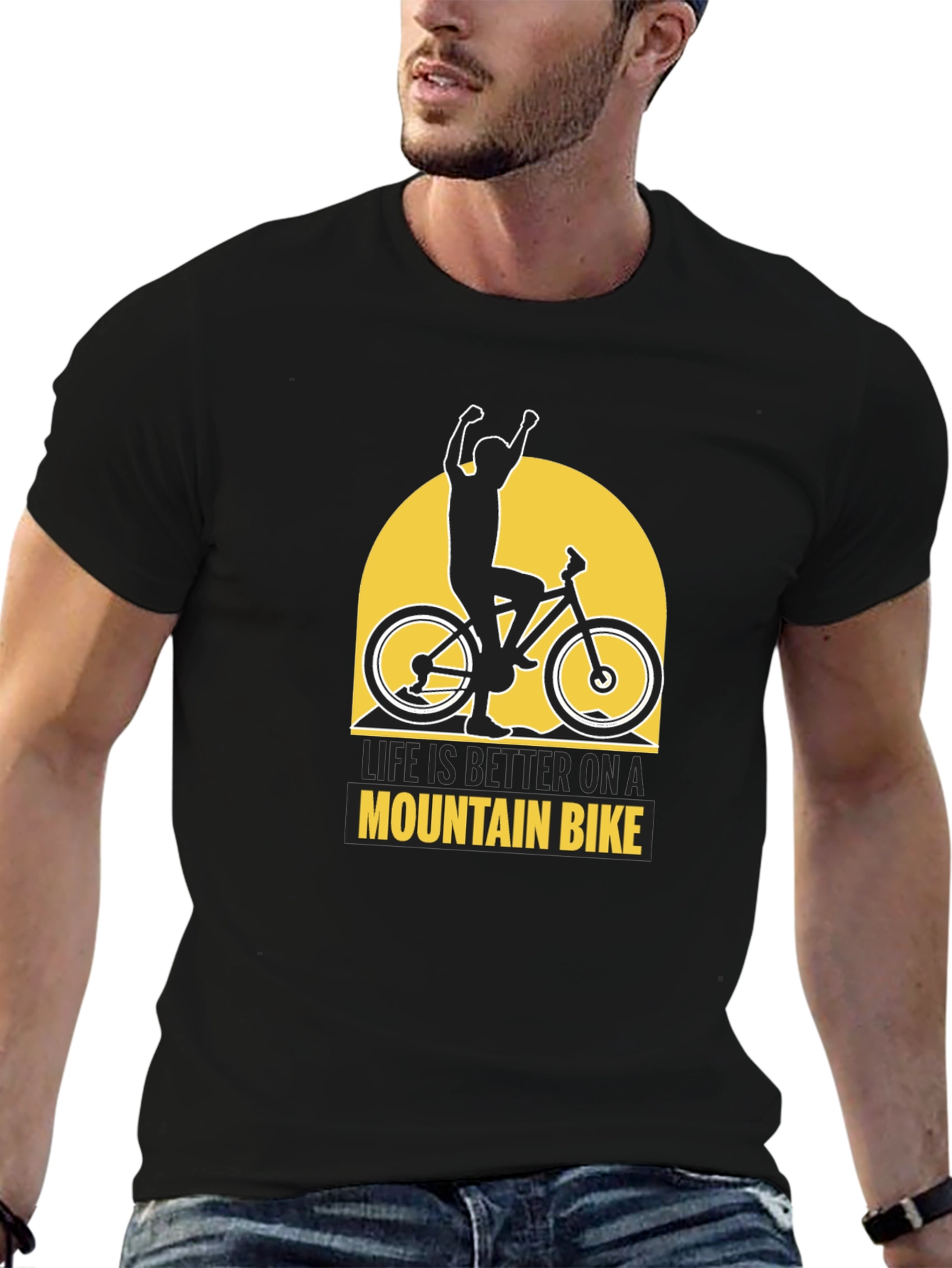 Life is Better Mountain Bike Graphic Tee
