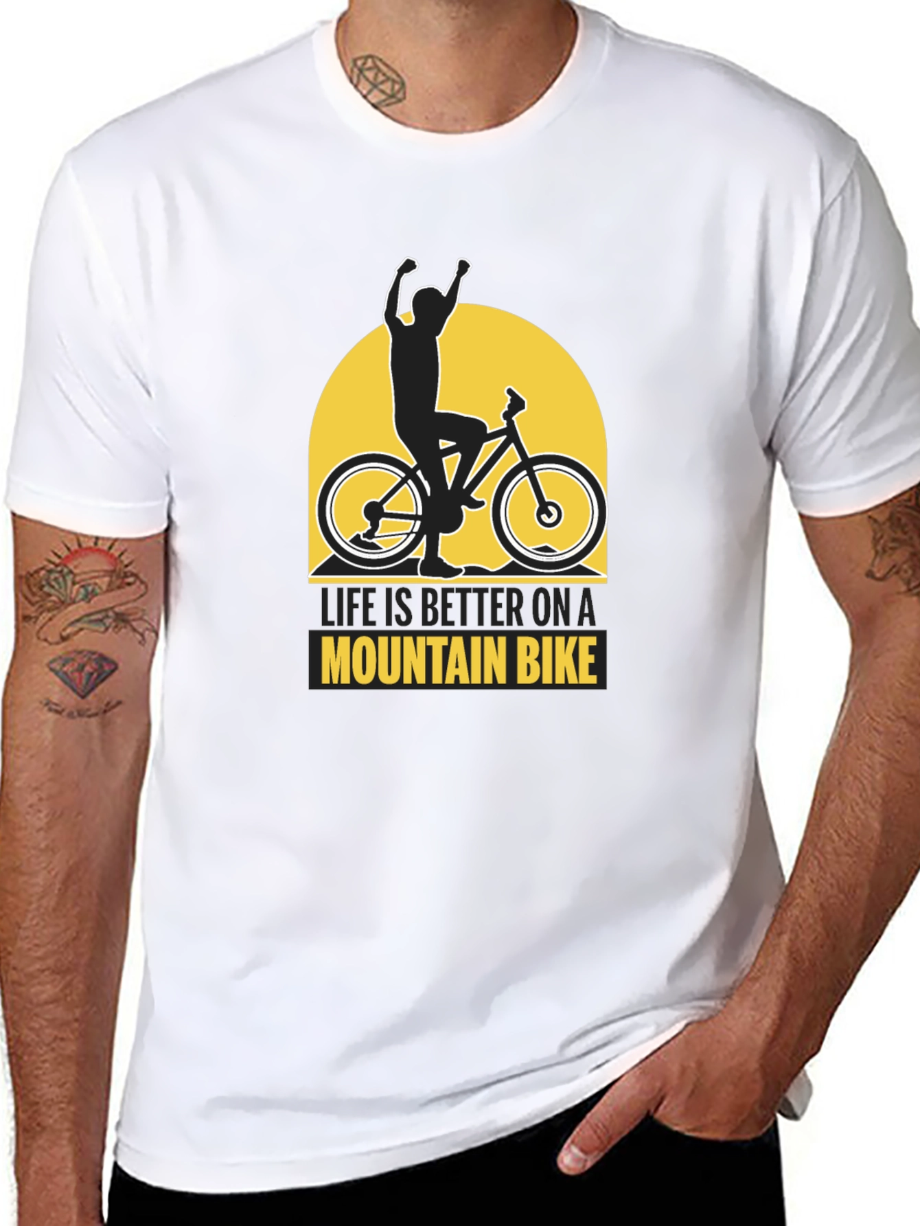 Life is Better Mountain Bike Graphic Tee