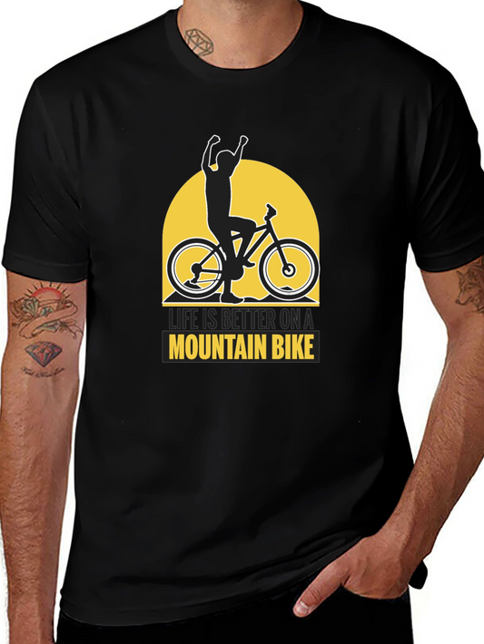 Life is Better Mountain Bike Graphic Tee