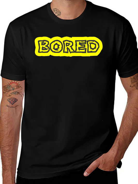 Bored Graphic Tee - Casual Cotton T-Shirt