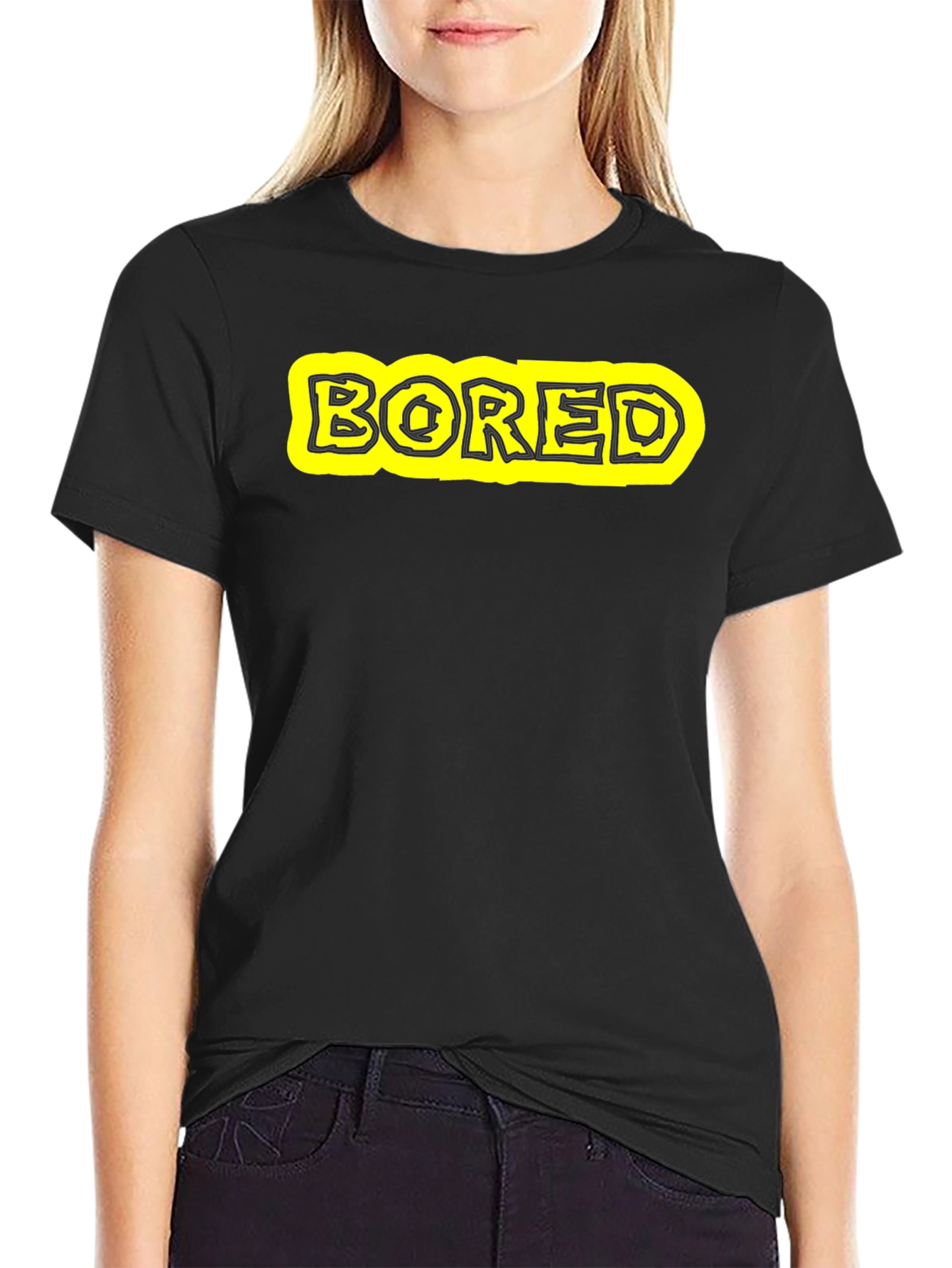 Bored Graphic Tee - Casual Cotton T-Shirt
