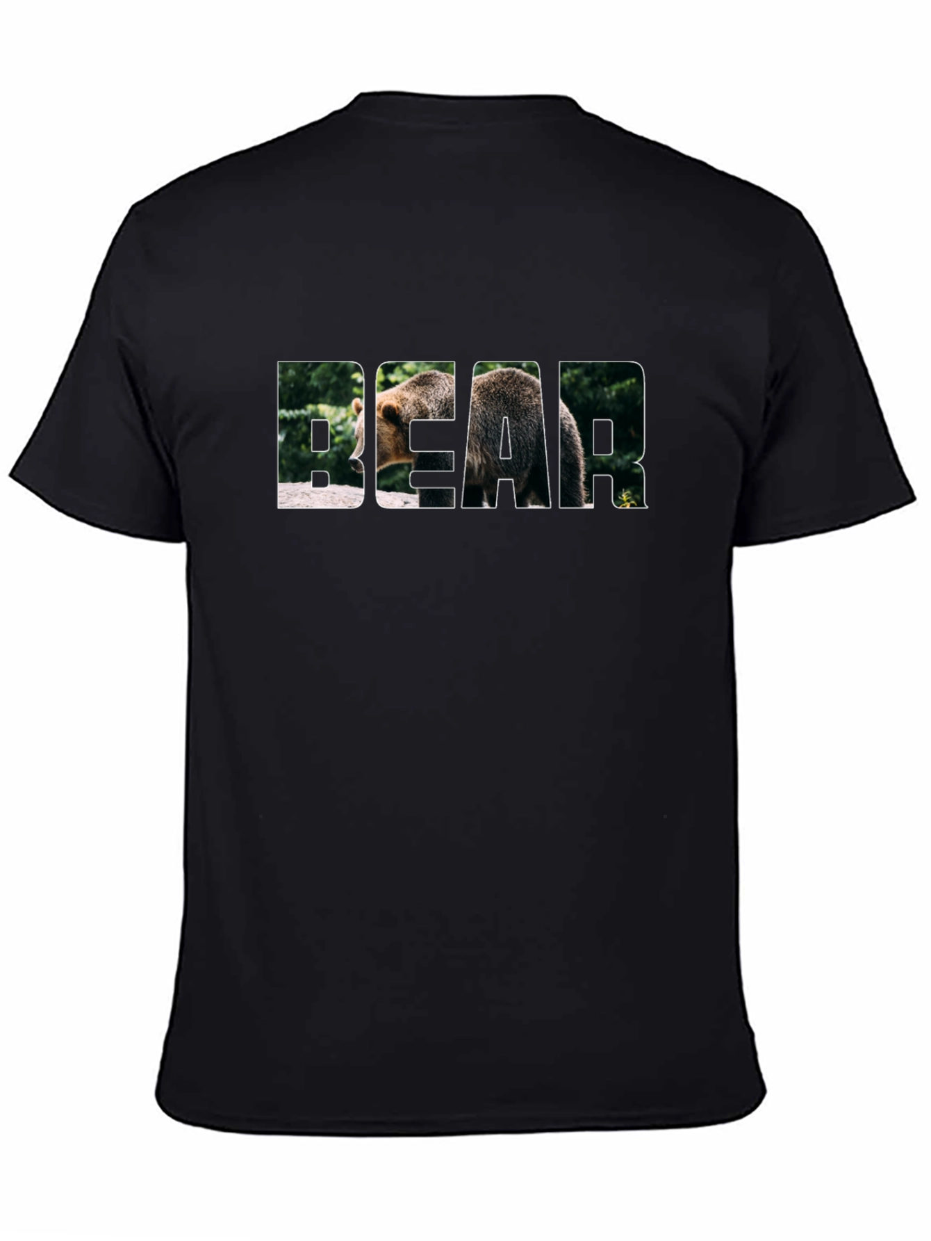 Bear Graphic Black T-Shirt