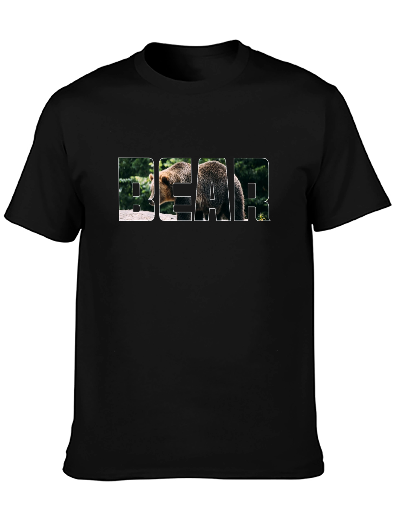 Bear Graphic Black T-Shirt