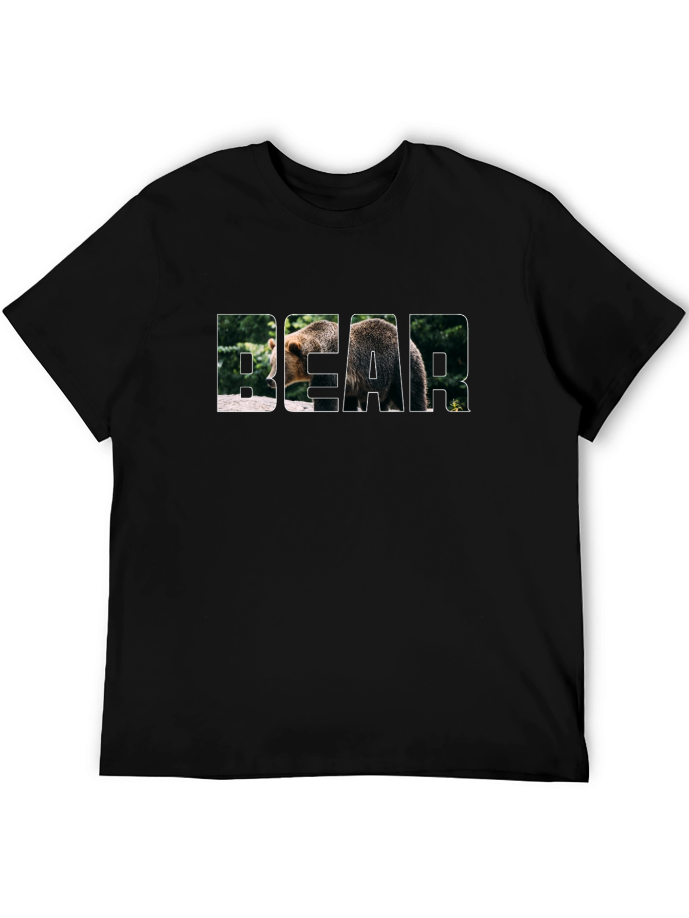 Bear Graphic Black T-Shirt