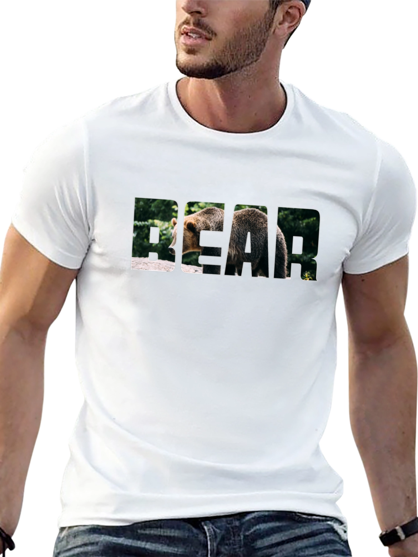 Bear Graphic Black T-Shirt