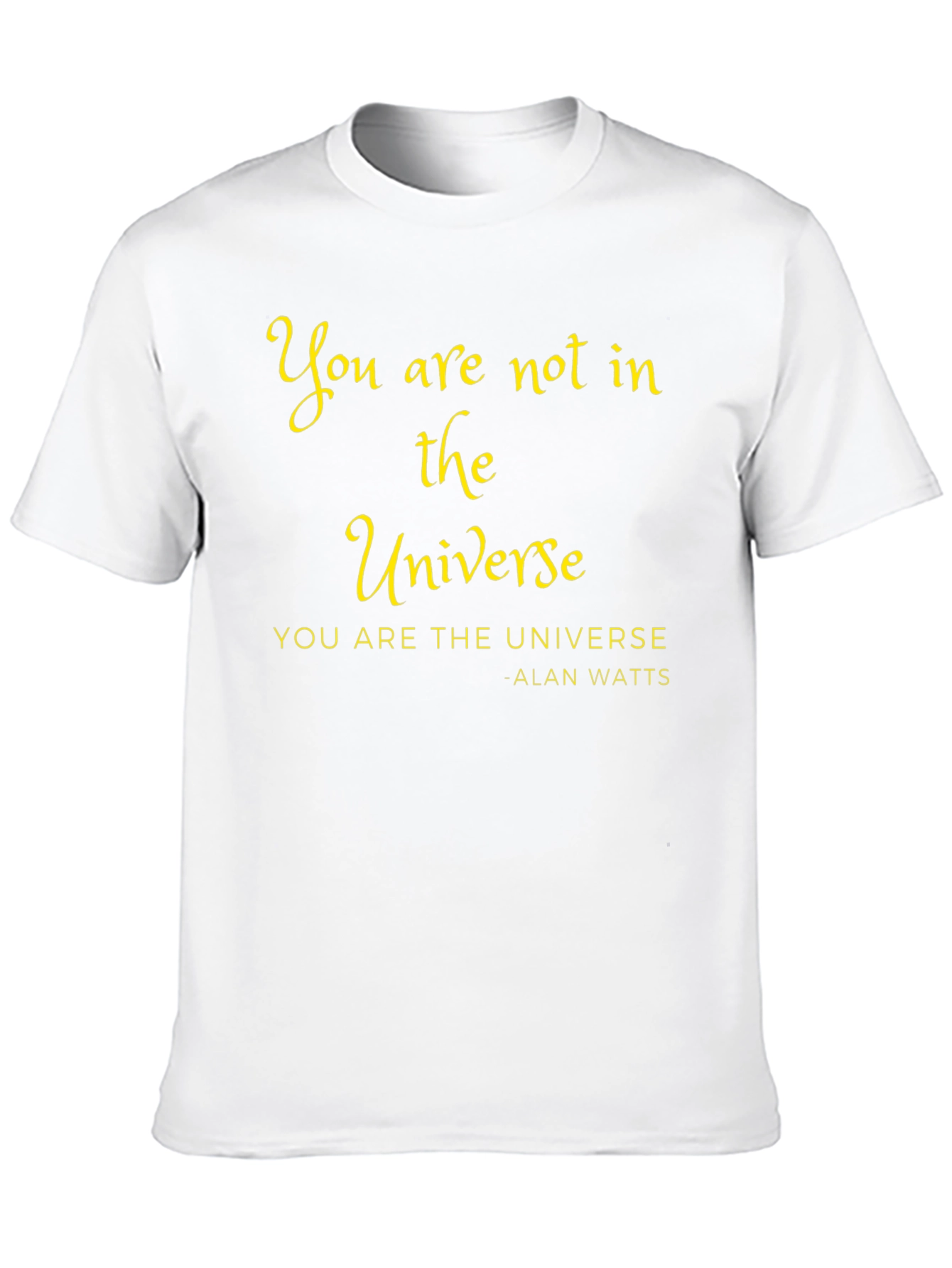 Universe Black Graphic Tee - Alan Watts Quote