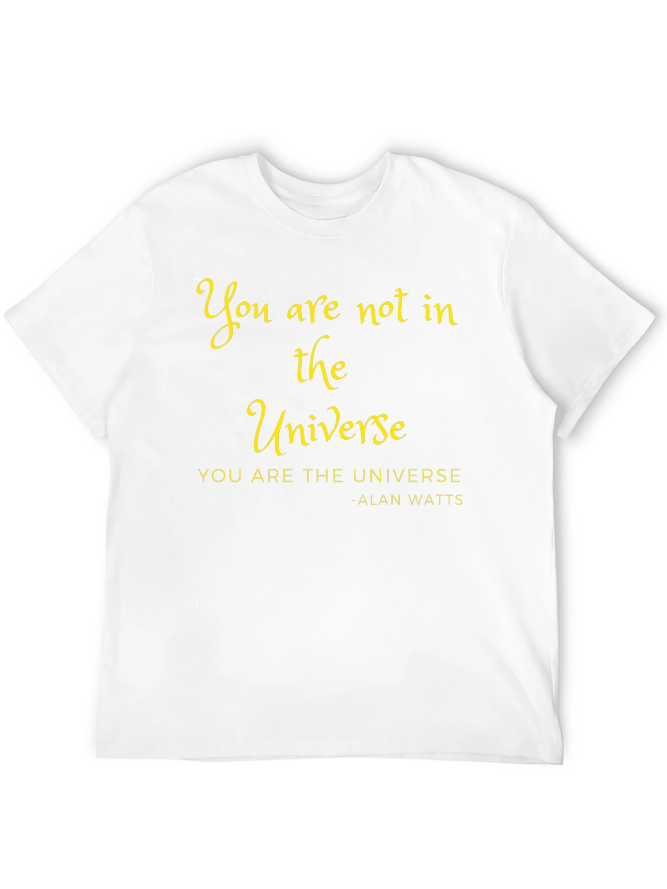 Universe Black Graphic Tee - Alan Watts Quote