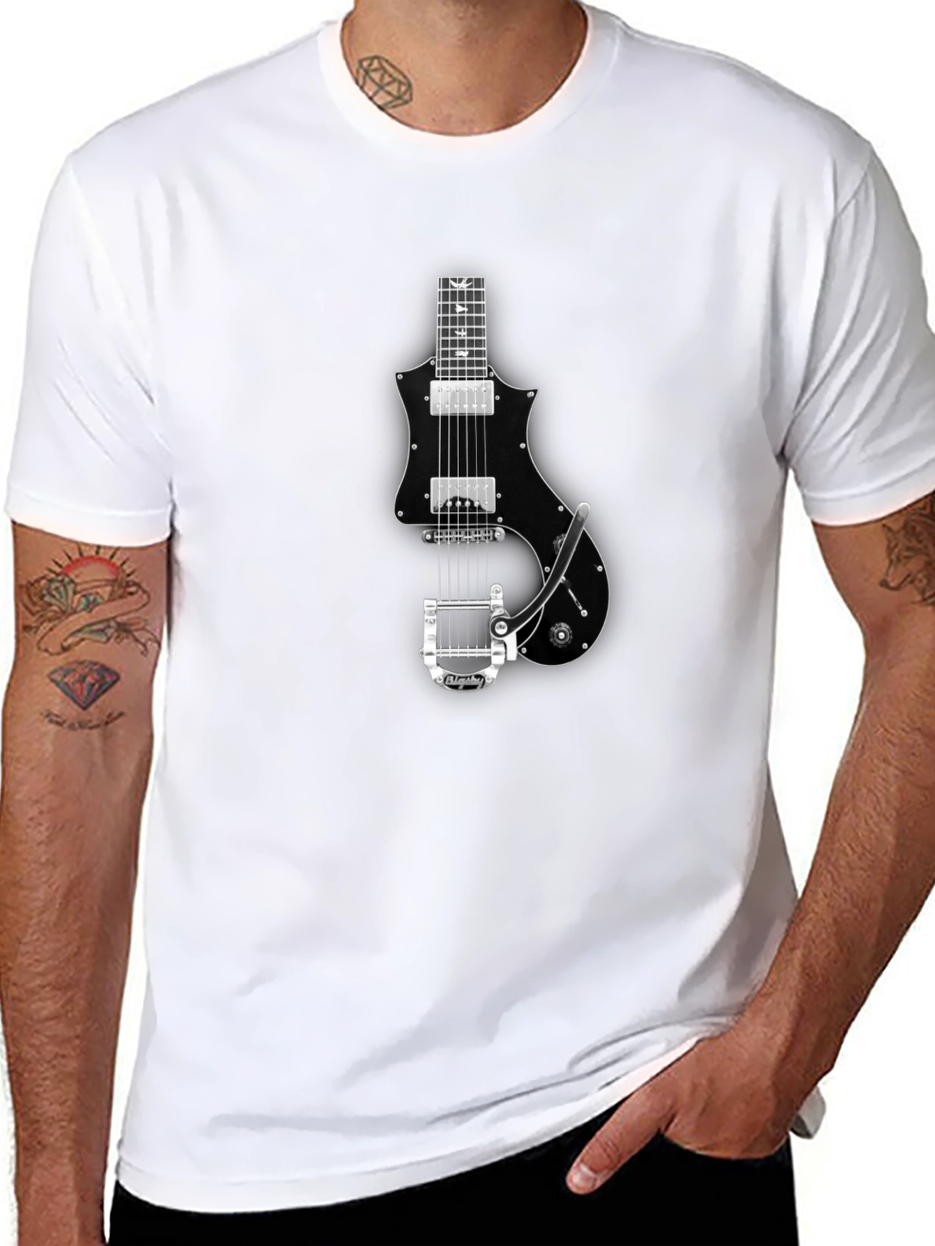 Guitar Graphic Tee - Cool Musician T-Shirt