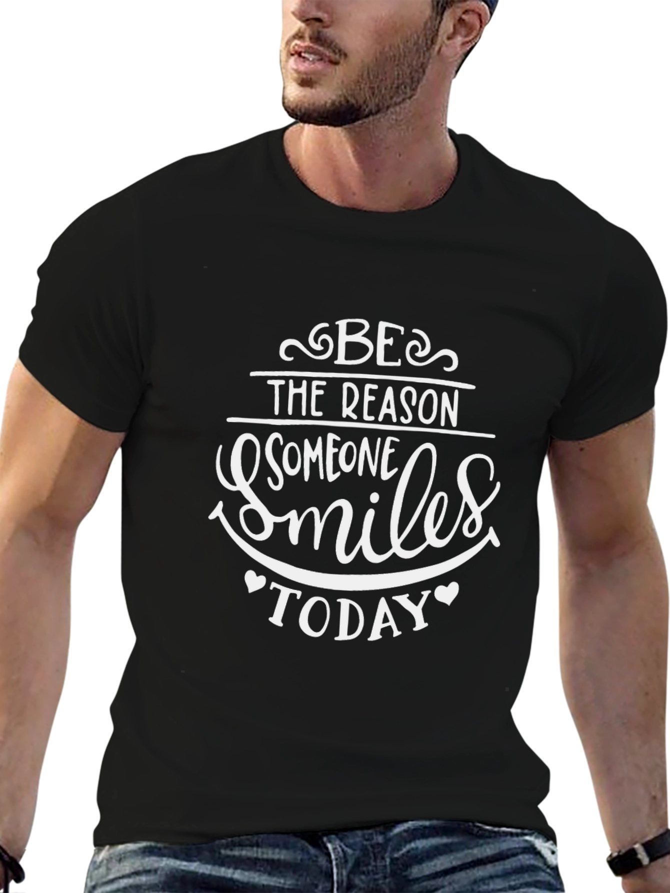 Inspirational Graphic Tee: Be the Reason Someone Smiles Today