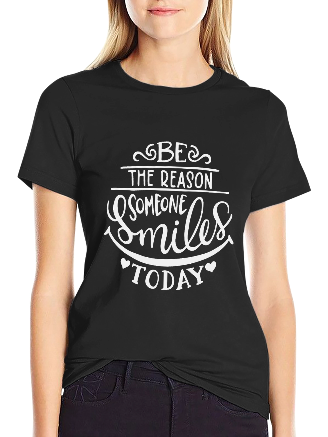 Inspirational Graphic Tee: Be the Reason Someone Smiles Today