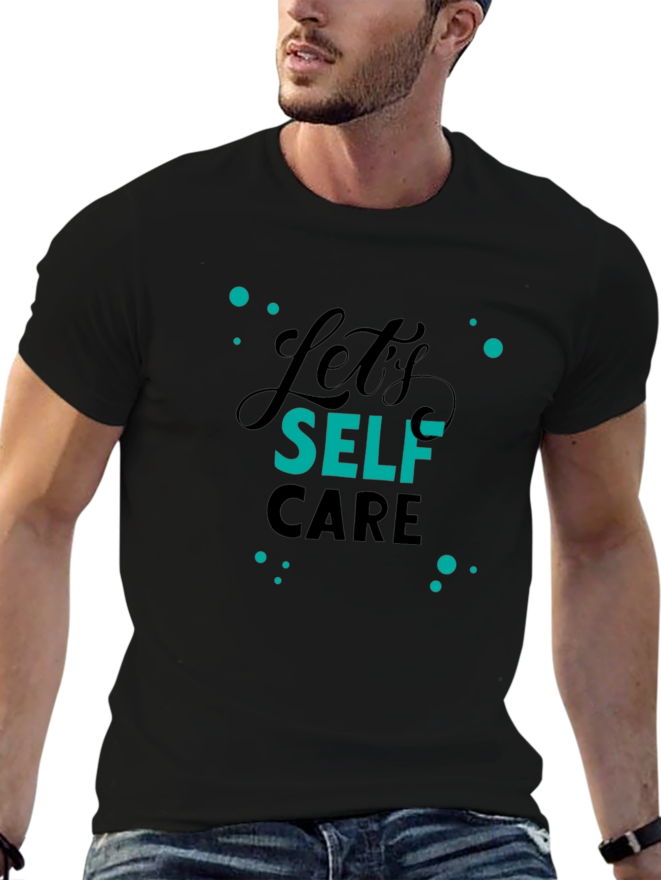 Self Care Black T-Shirt - Trendy Graphic Tee