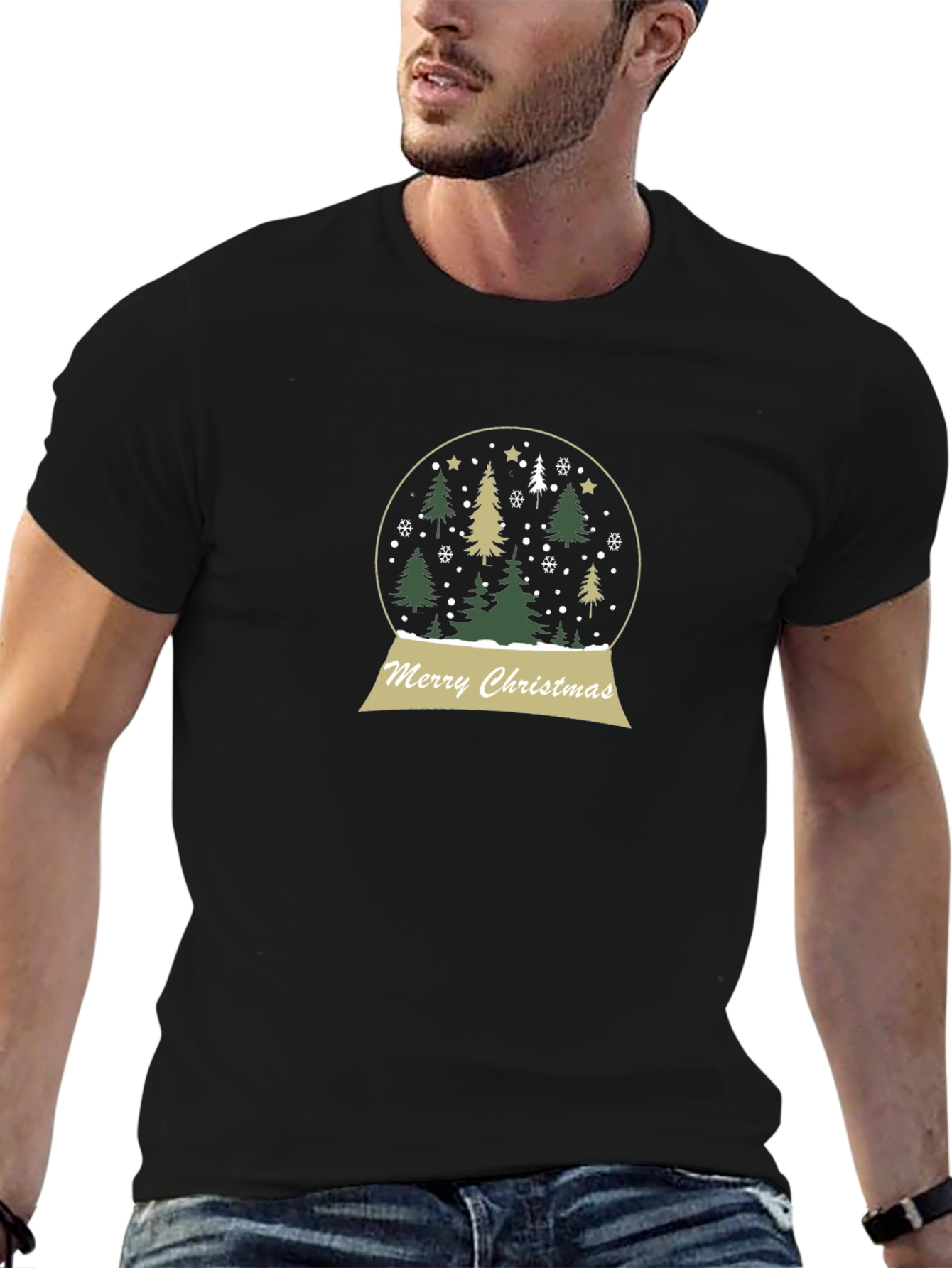 Merry Christmas Snow Globe T-Shirt