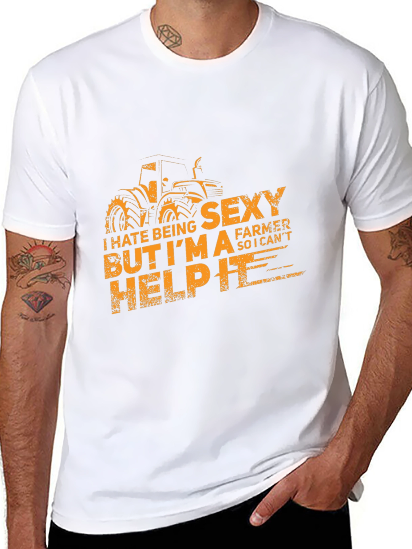 Funny Sexy Farmer T-Shirt I Cant Help It