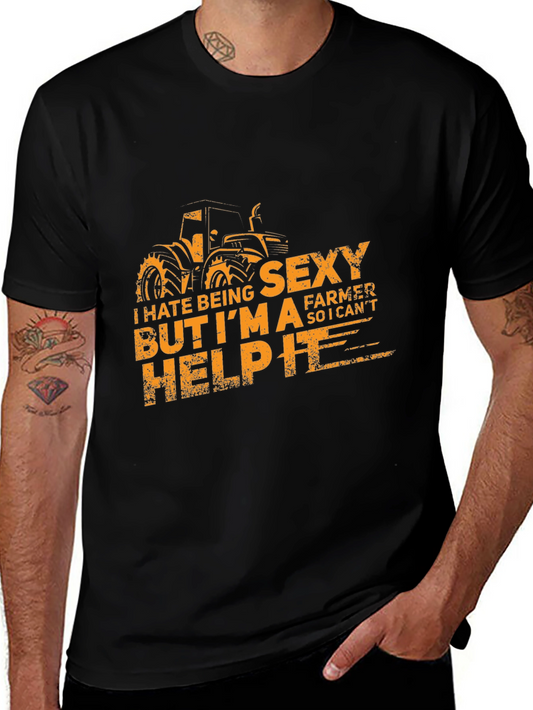 Funny Sexy Farmer T-Shirt I Cant Help It