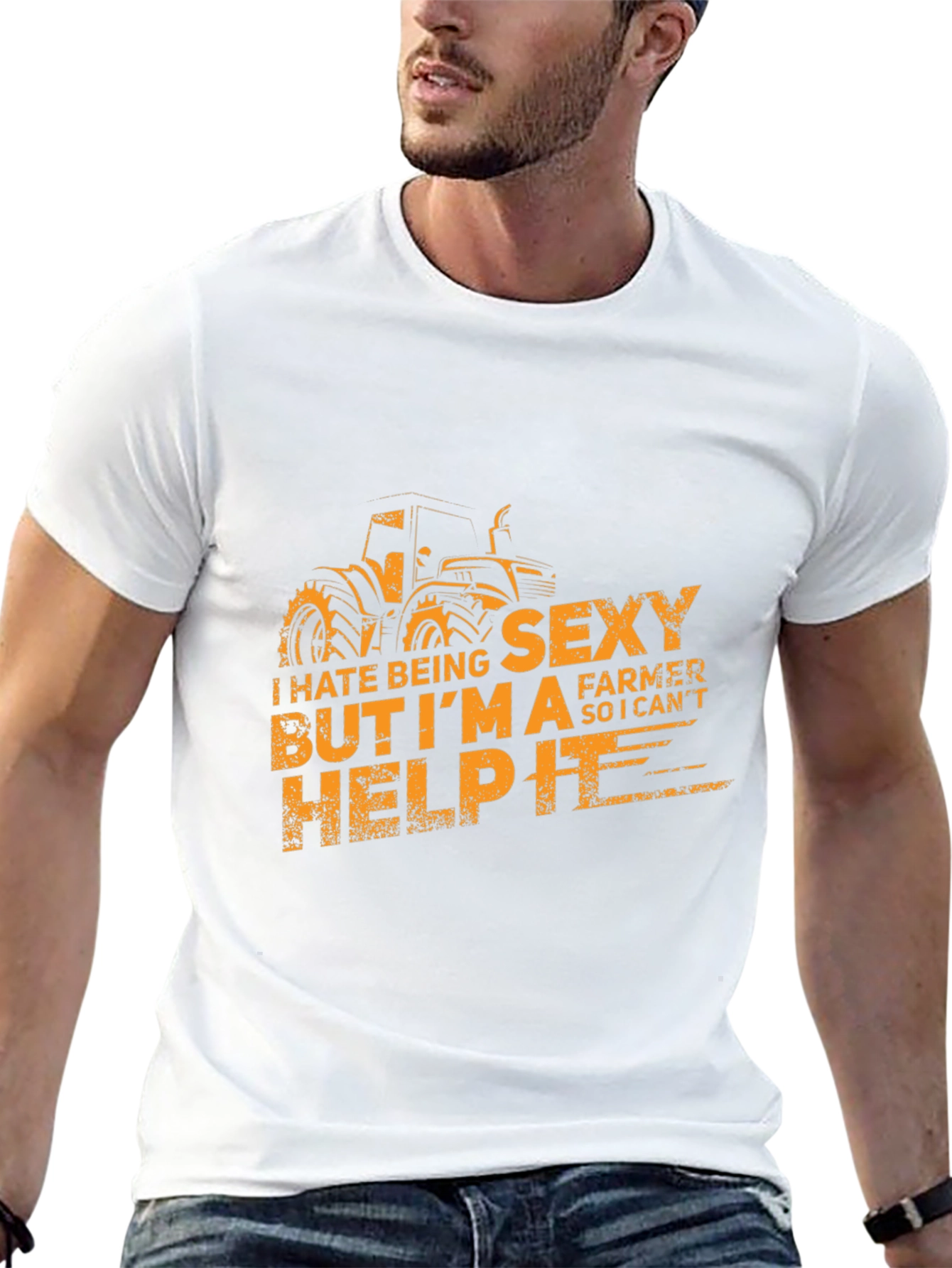 Funny Sexy Farmer T-Shirt I Cant Help It