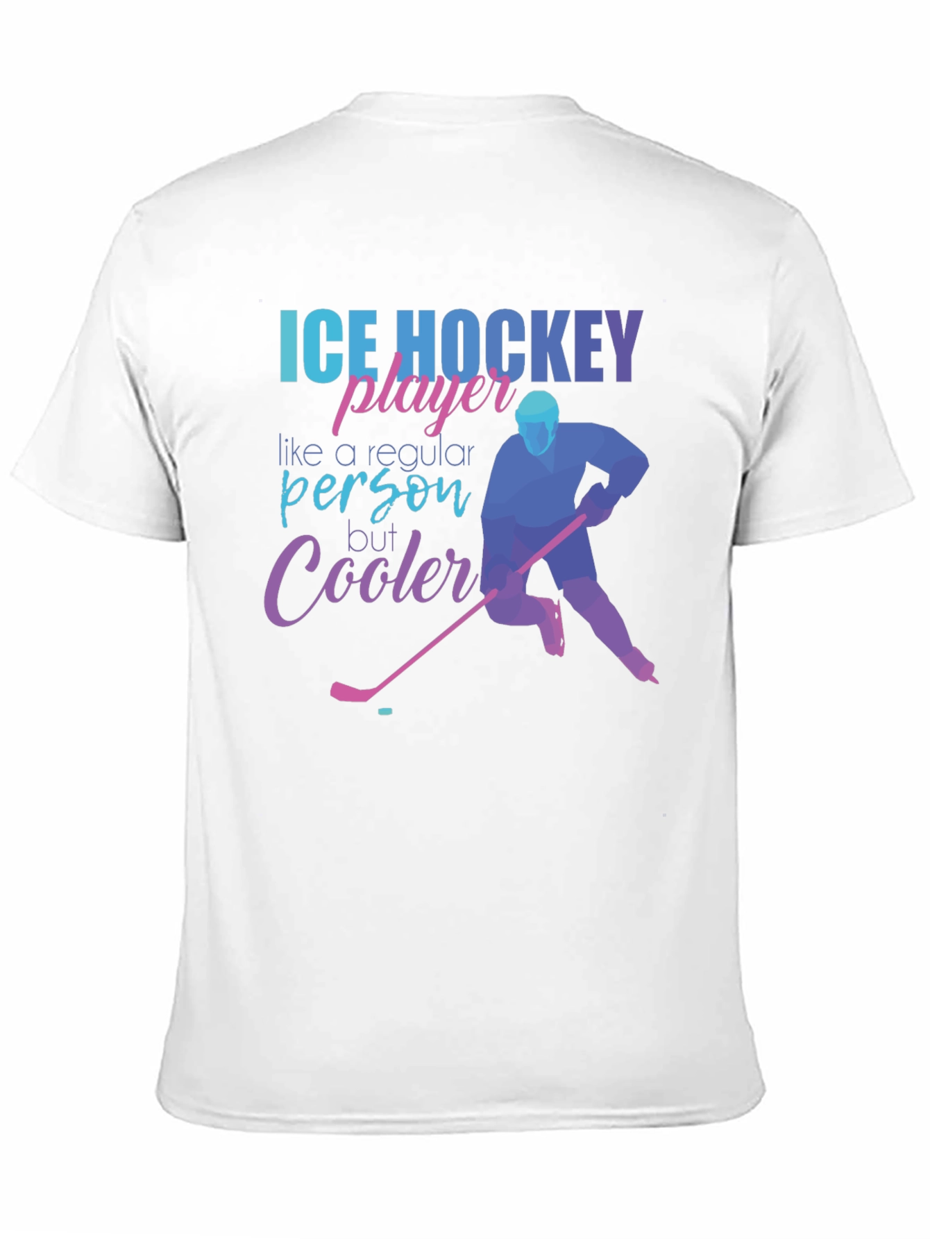 Cool Ice Hockey Player Graphic Tee