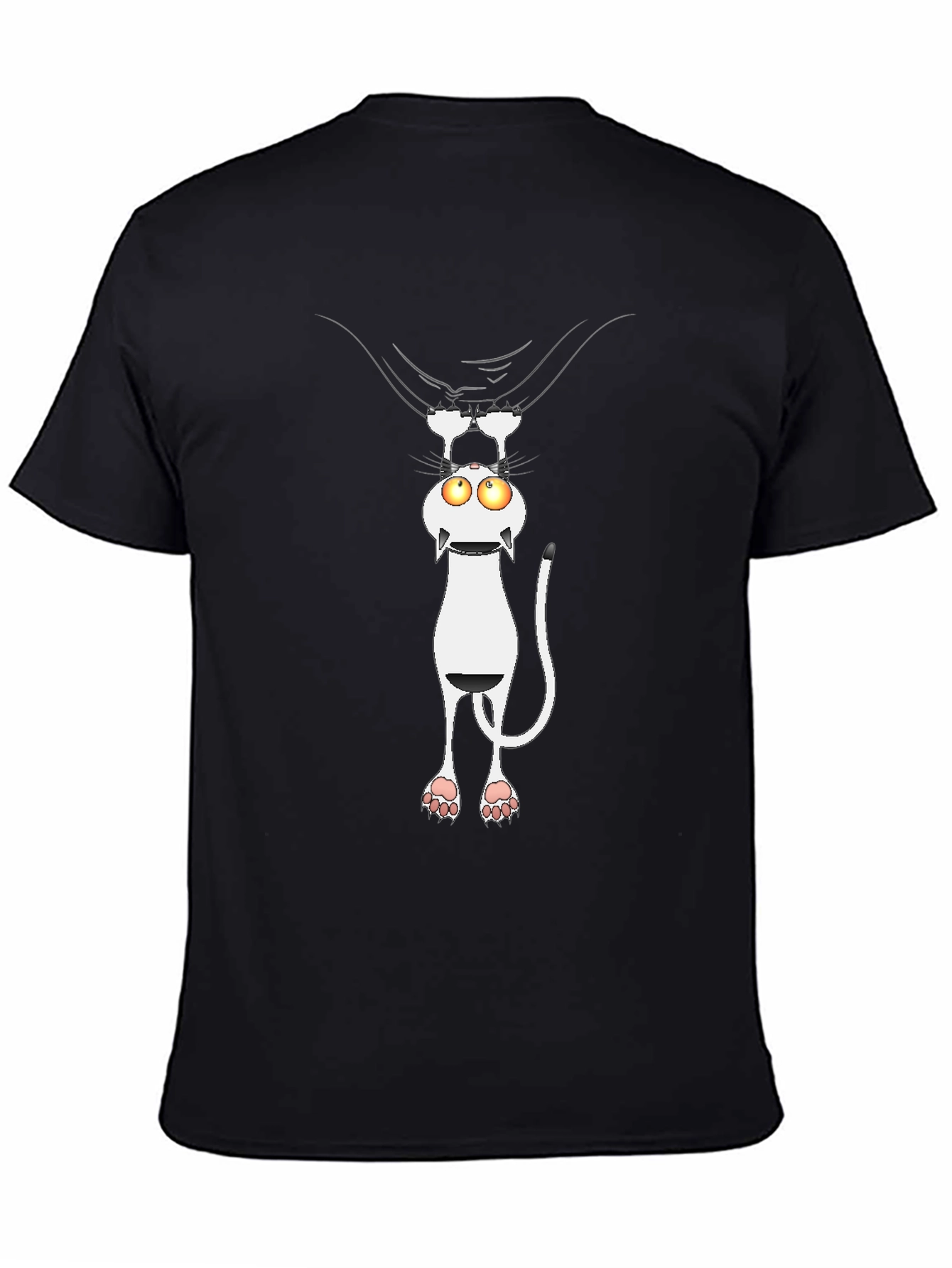 Funny Cat Peek T-Shirt - Whimsical Graphic Tee