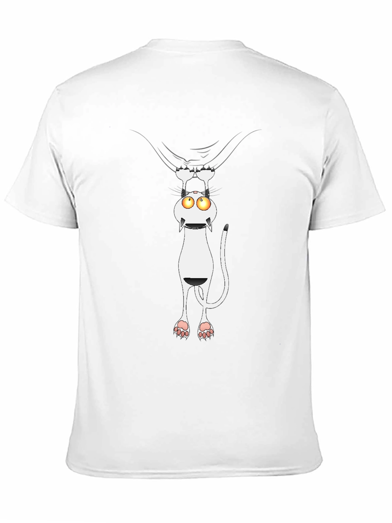 Funny Cat Peek T-Shirt - Whimsical Graphic Tee