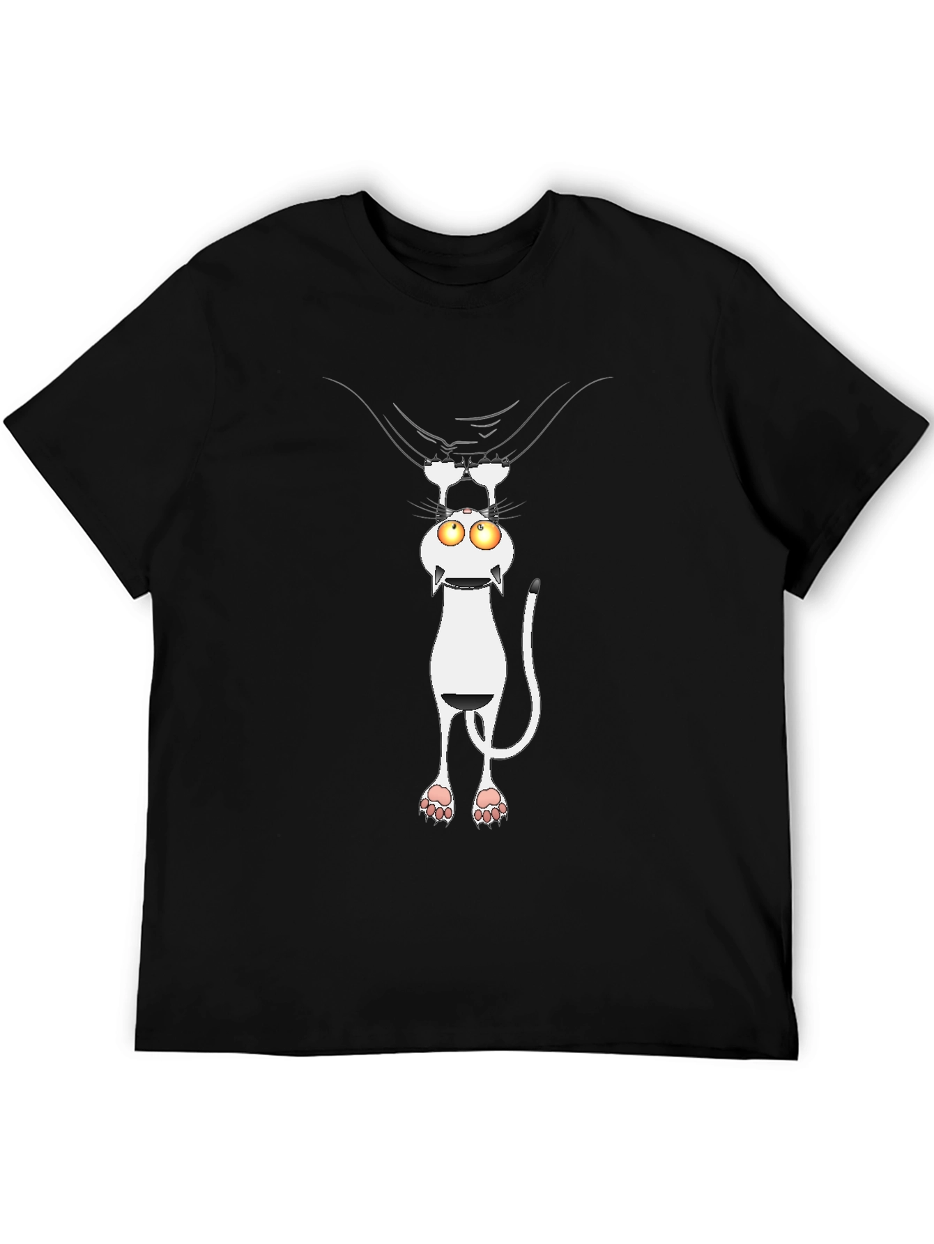 Funny Cat Peek T-Shirt - Whimsical Graphic Tee