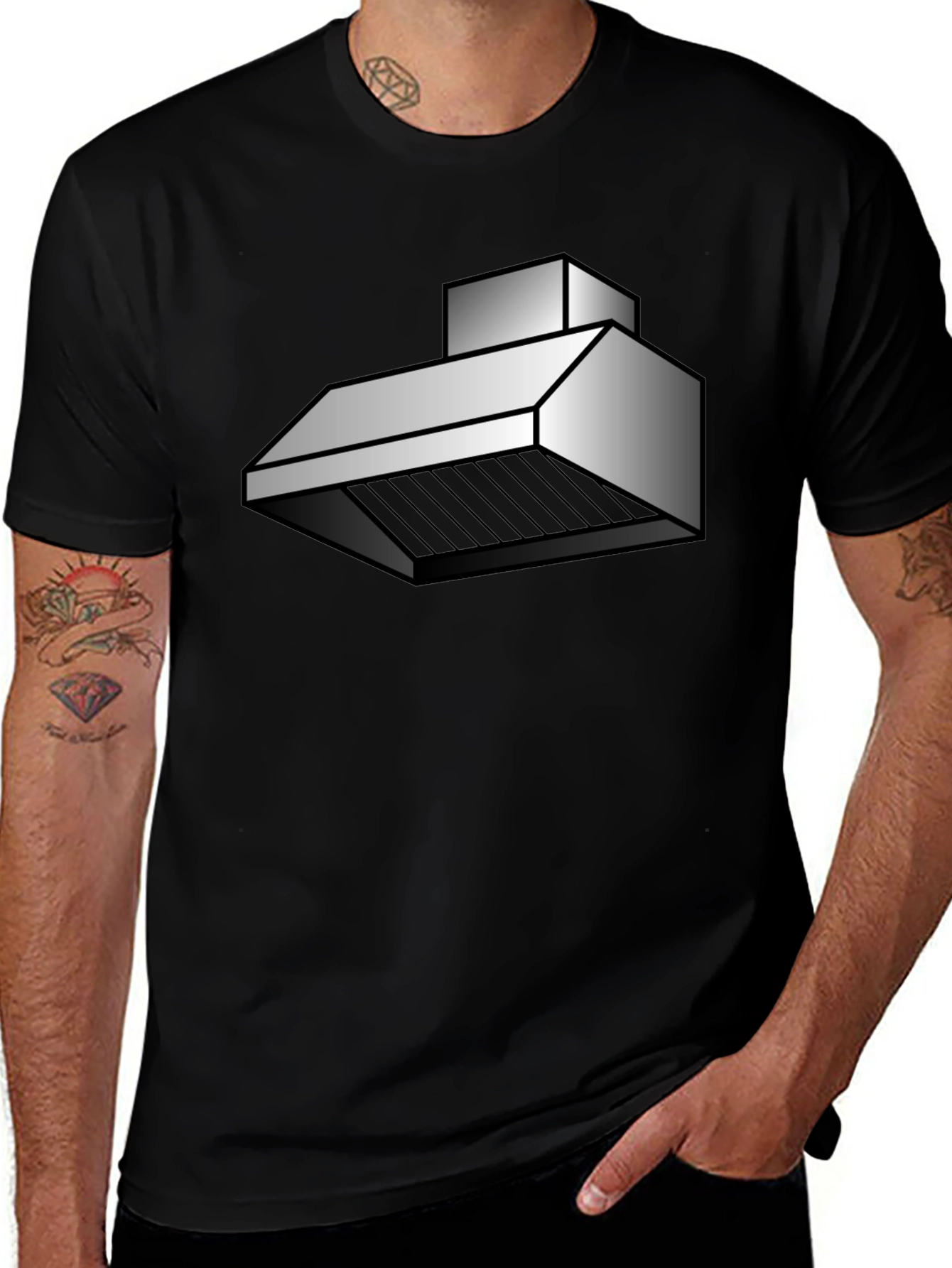 Abstract Kitchen Hood Graphic T-Shirt