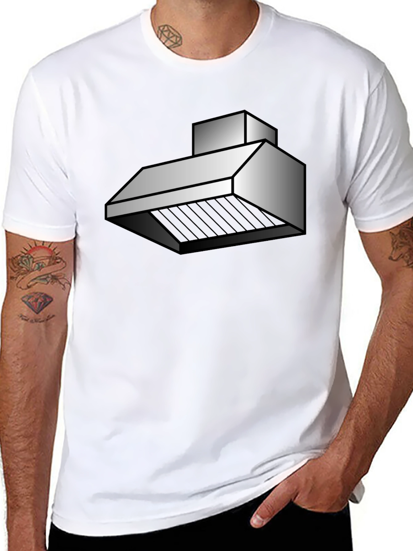 Abstract Kitchen Hood Graphic T-Shirt