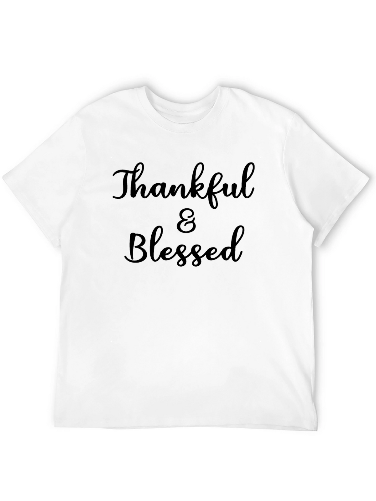 Thankful & Blessed Black T-Shirt