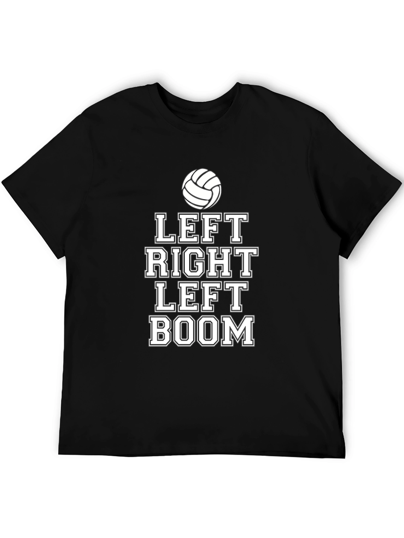 Volleyball Left Right Boom Graphic T-Shirt