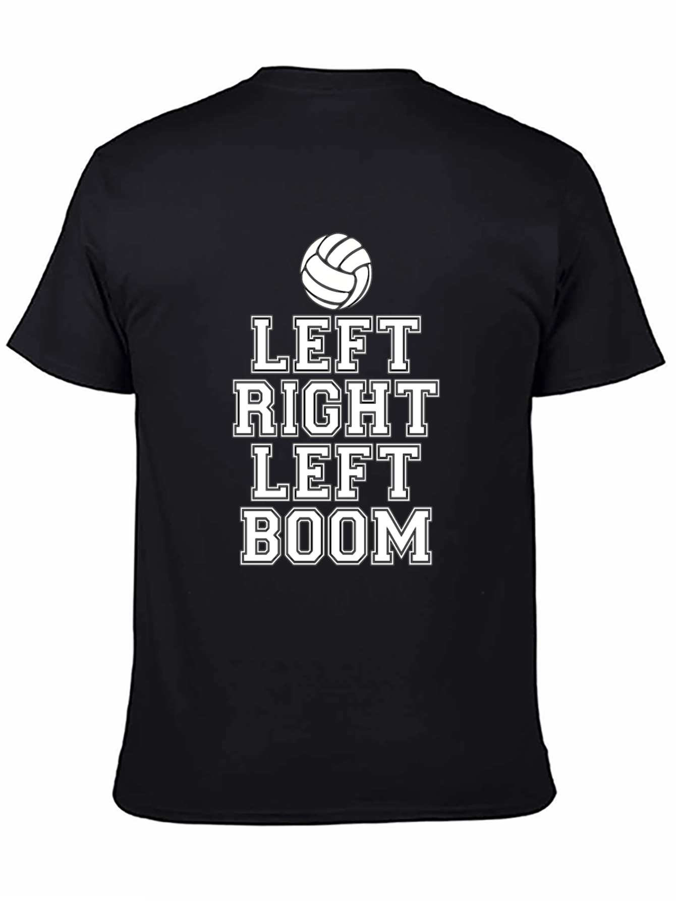 Volleyball Left Right Boom Graphic T-Shirt