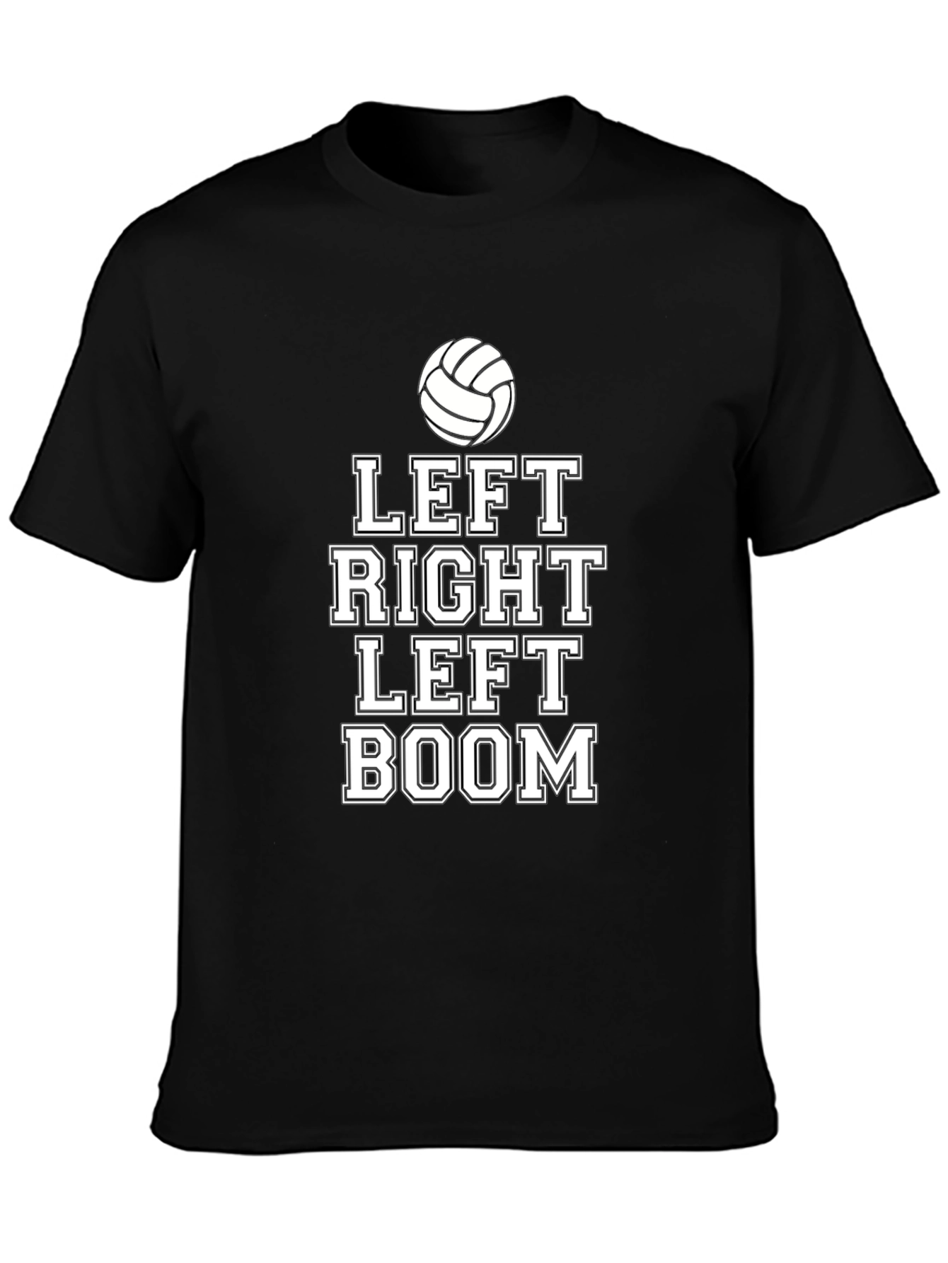 Volleyball Left Right Boom Graphic T-Shirt