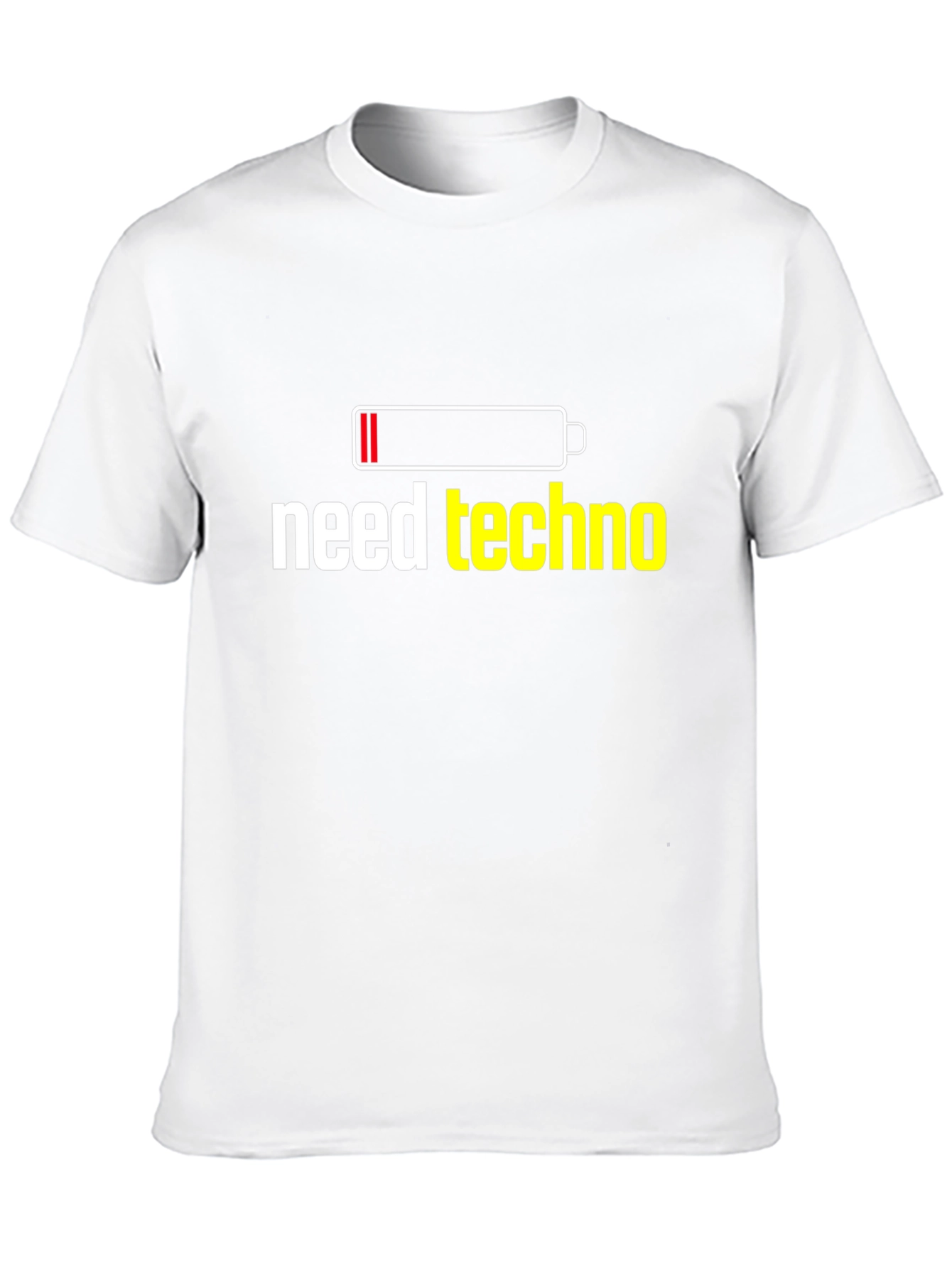 Need Techno T-Shirt - Low Battery EDM Rave