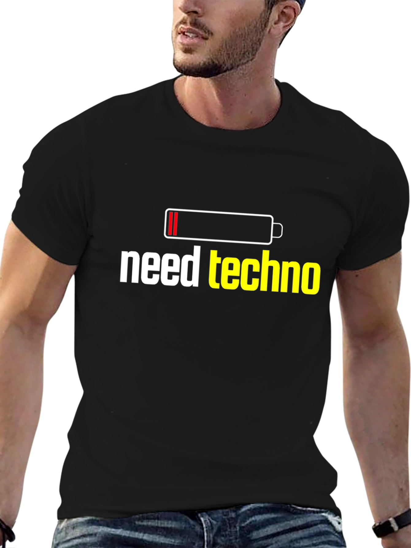Need Techno T-Shirt - Low Battery EDM Rave
