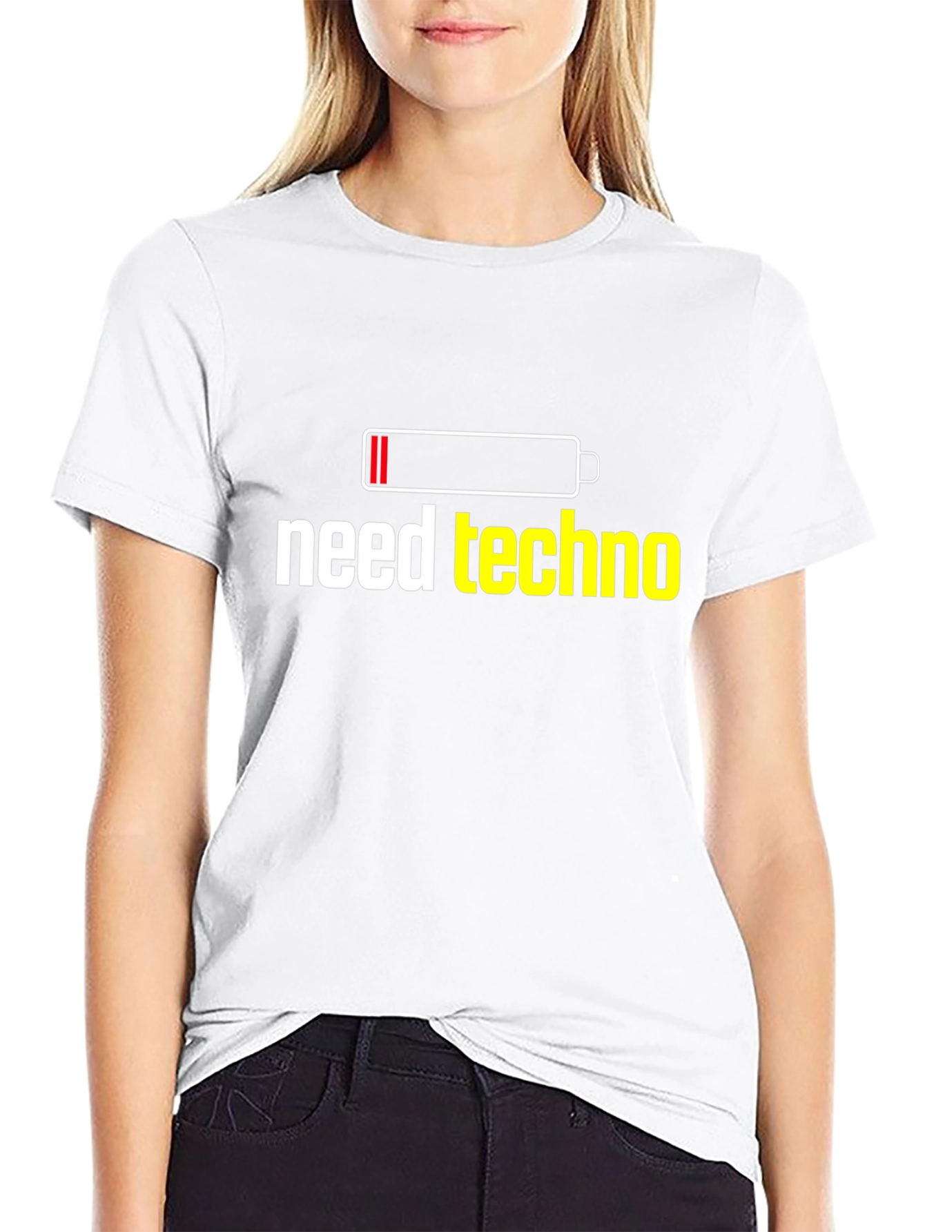 Need Techno T-Shirt - Low Battery EDM Rave