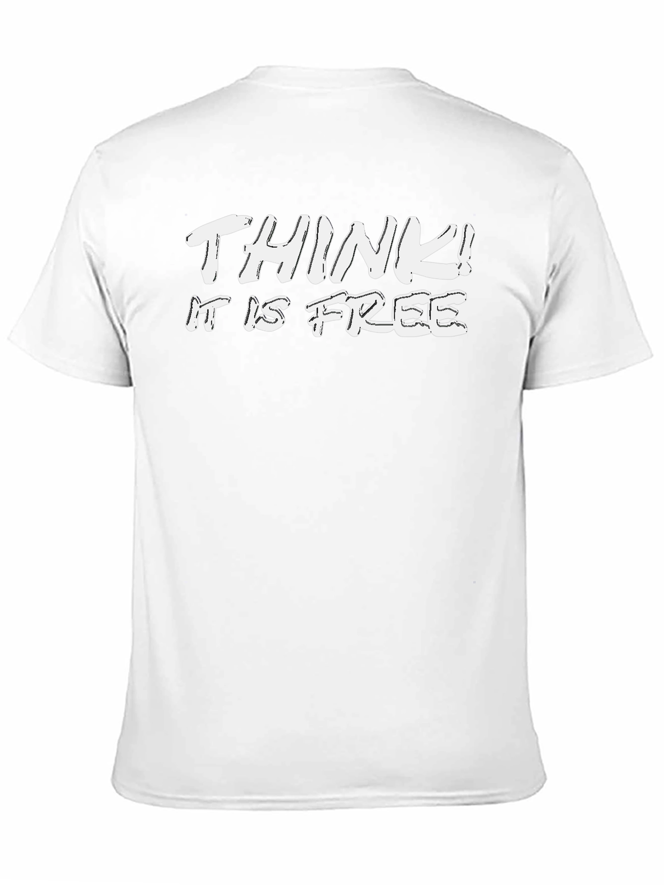 Think! It is Free Black Graphic Tee
