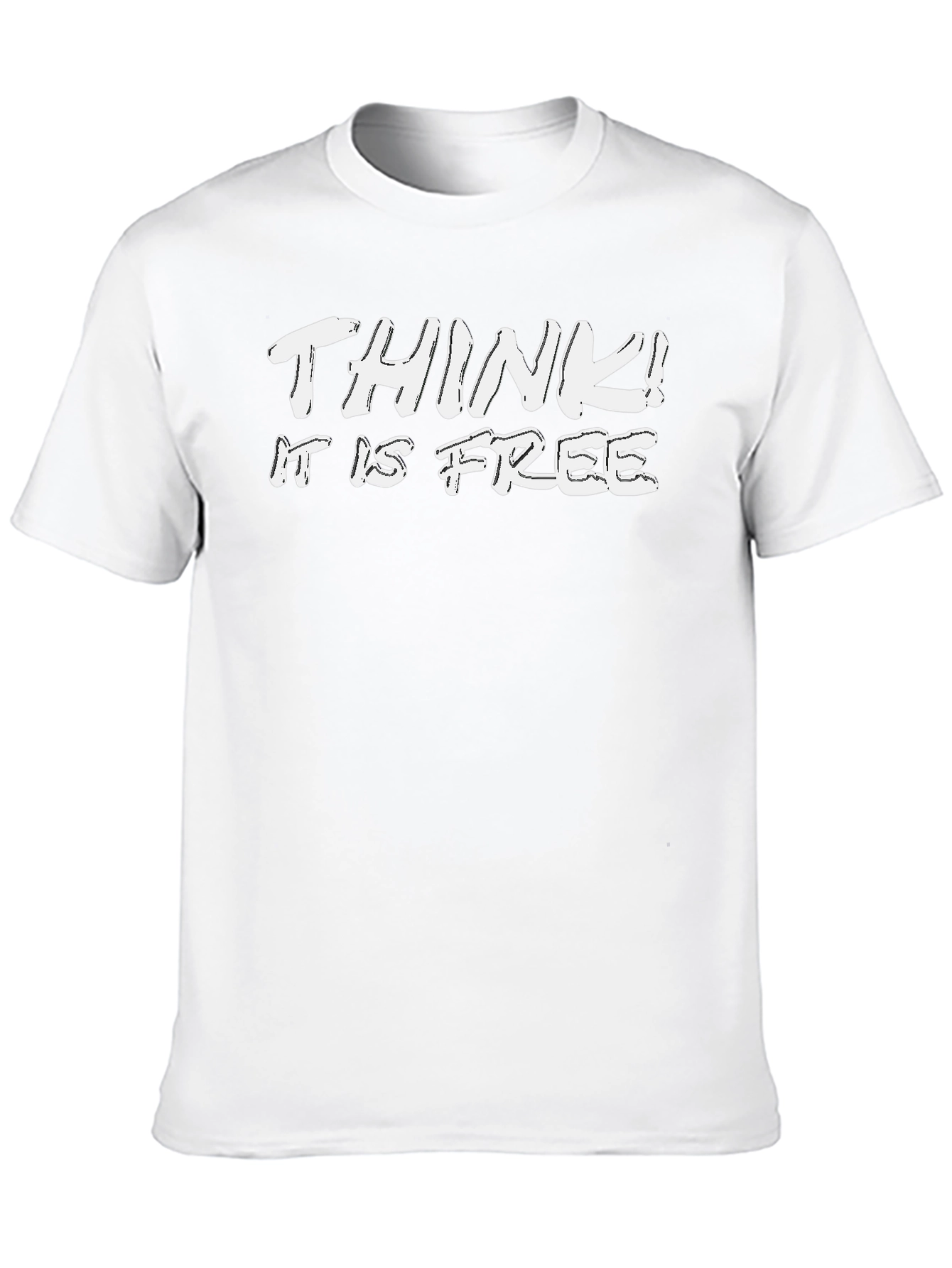 Think! It is Free Black Graphic Tee