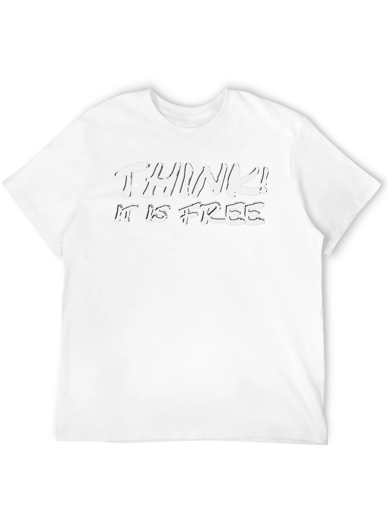 Think! It is Free Black Graphic Tee