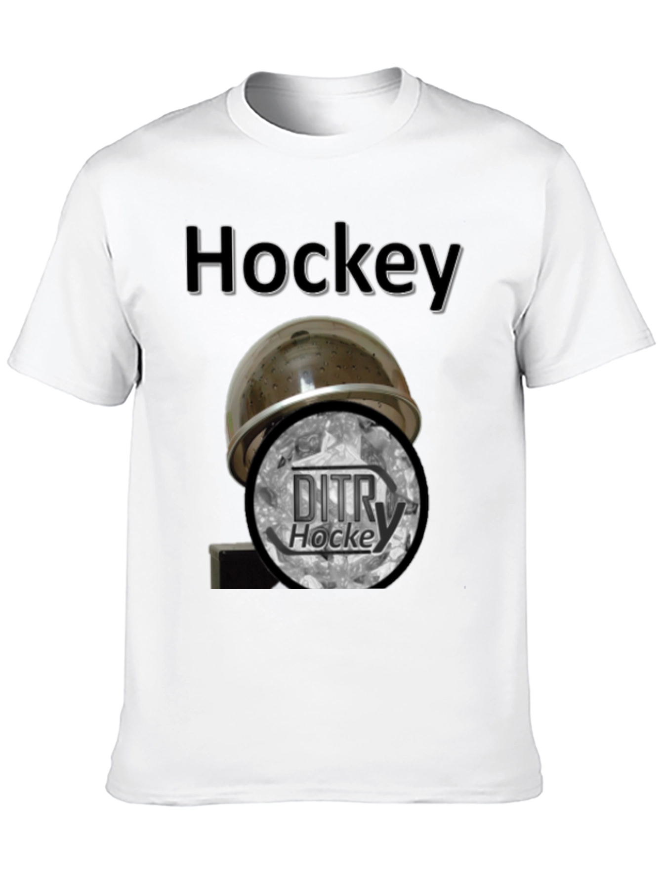 Hockey Helmet & DITRY T-Shirt