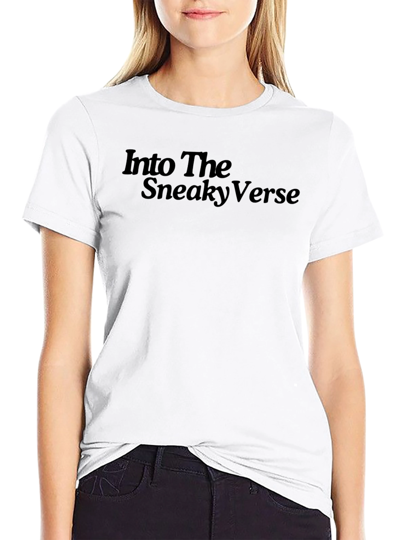 Into The SneakyVerse Black Graphic Tee