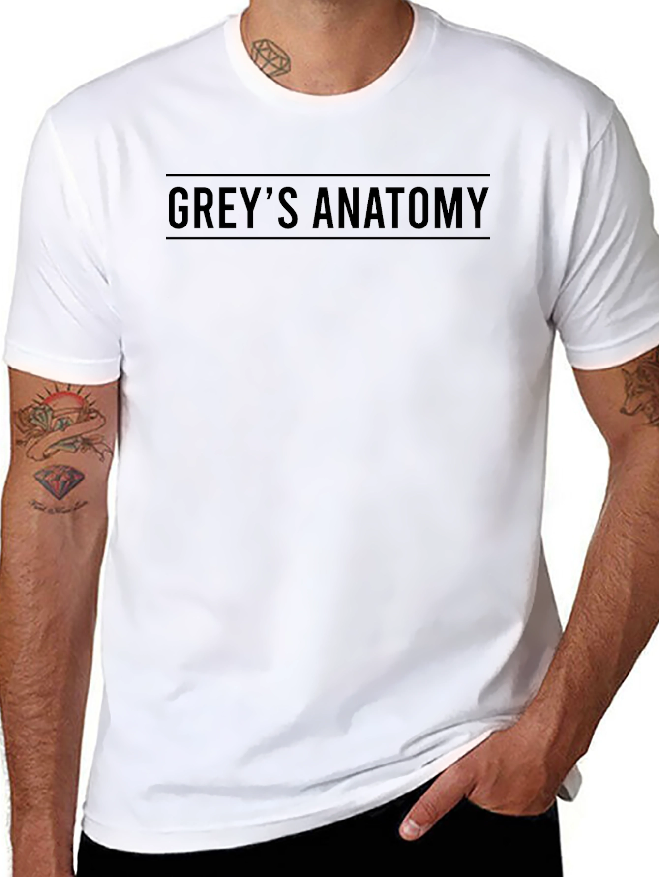 Greys Anatomy Black Graphic T-Shirt