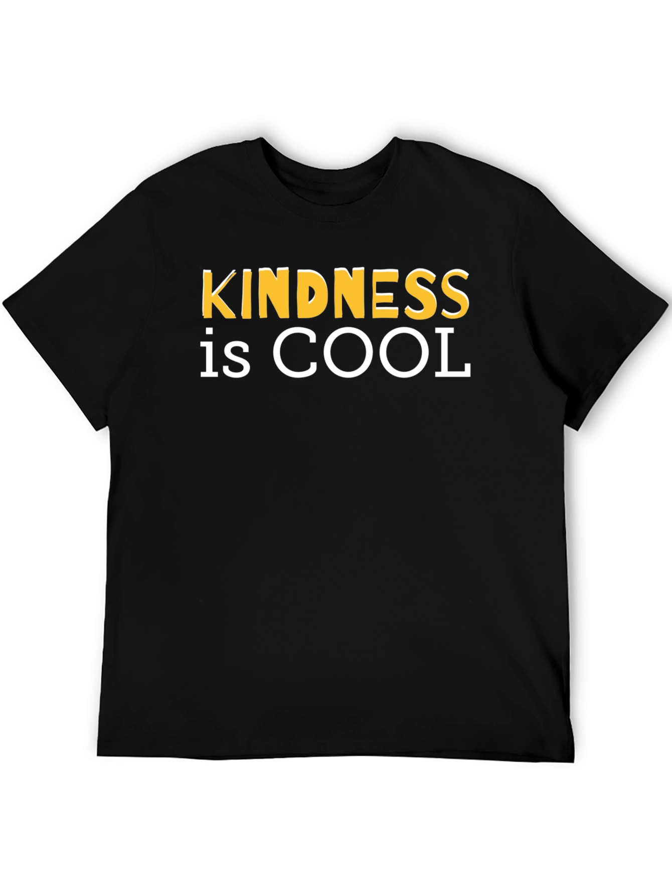 Kindness is Cool Black Graphic T-Shirt