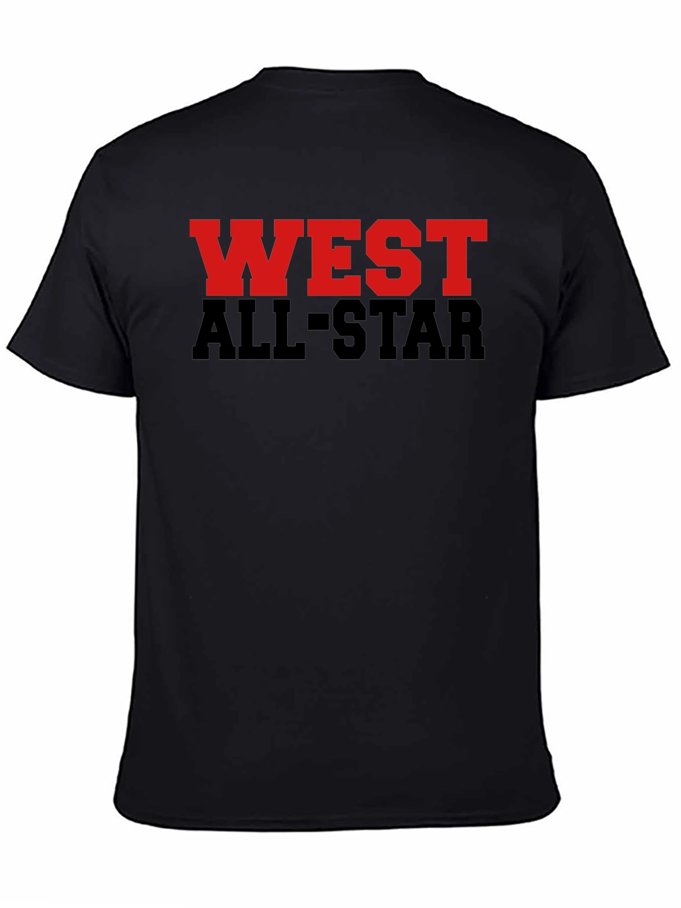 West All-Star Graphic Tee - Black Cotton Blend