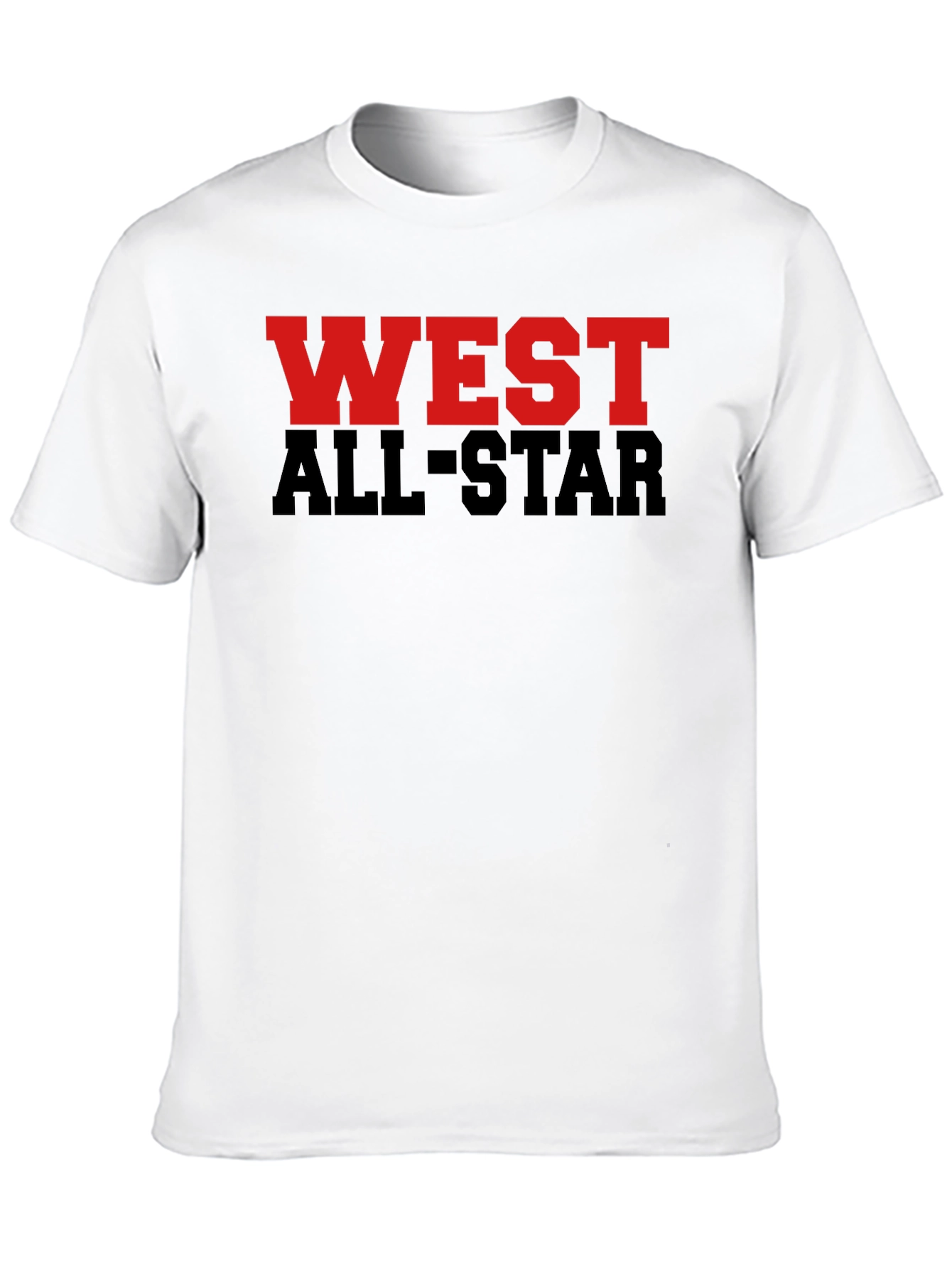 West All-Star Graphic Tee - Black Cotton Blend