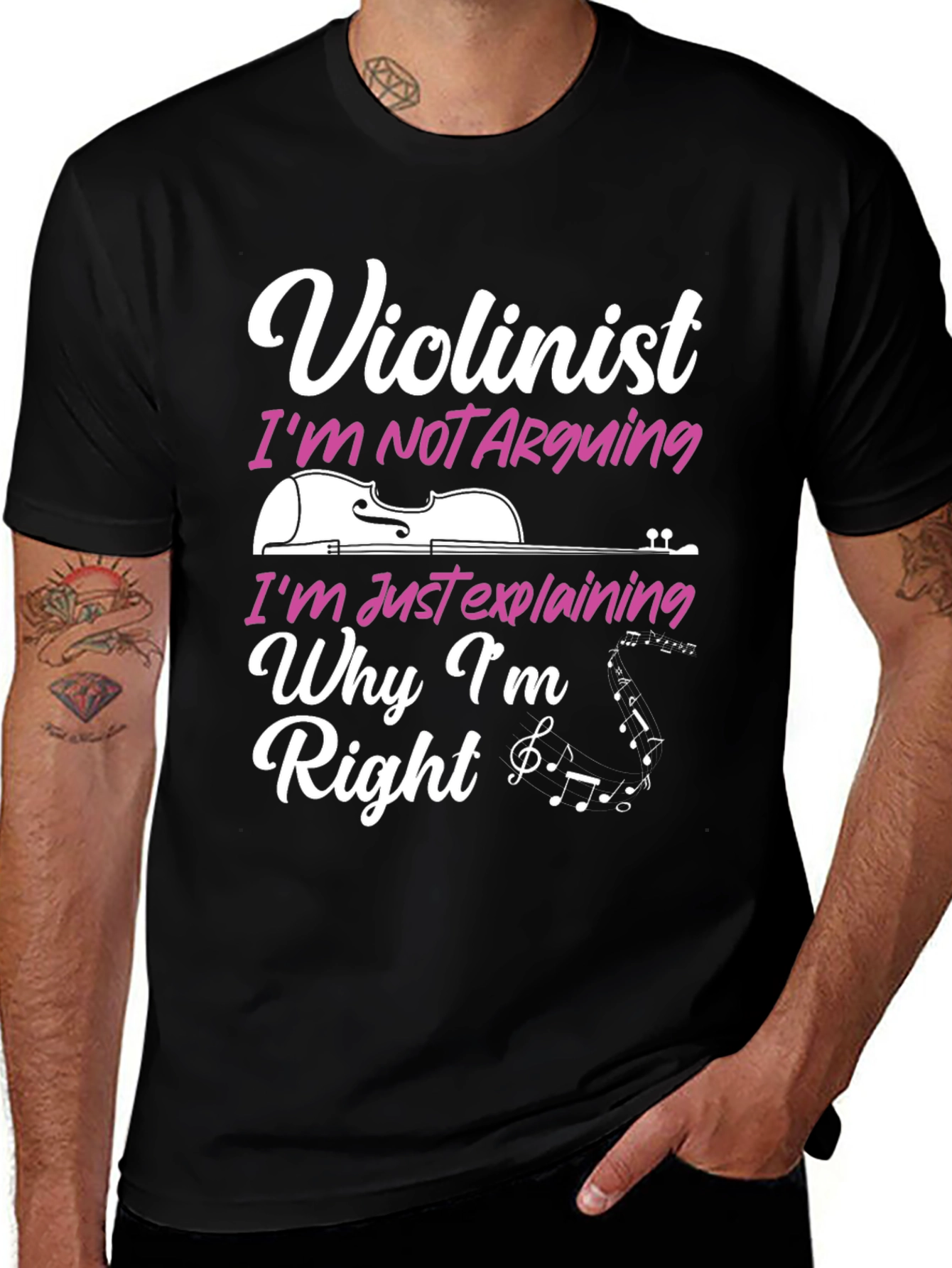 Violinist T-Shirt - Im Not Arguing Im Explaining