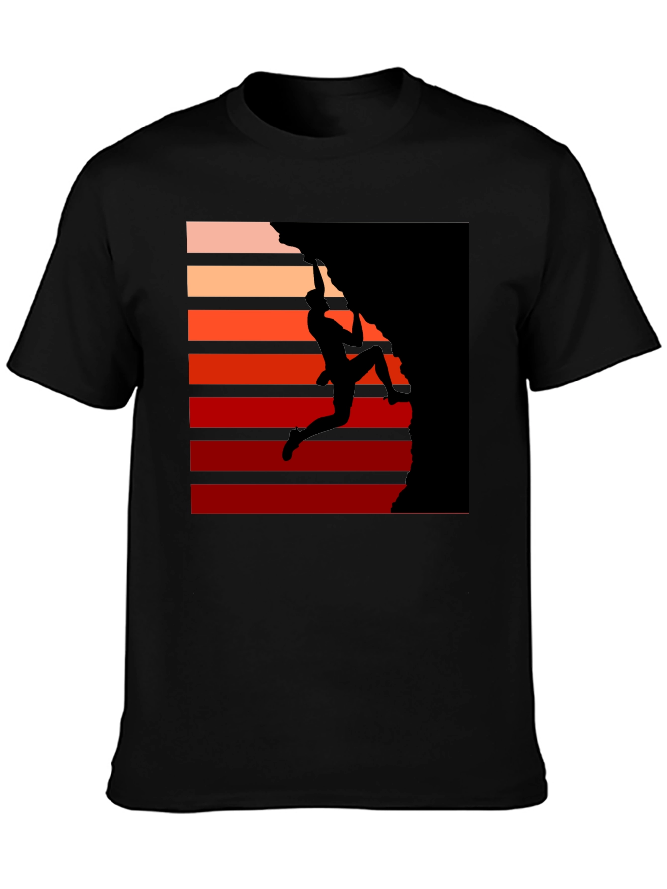 Sunset Climber Graphic Tee - Rock Climbing T-Shirt