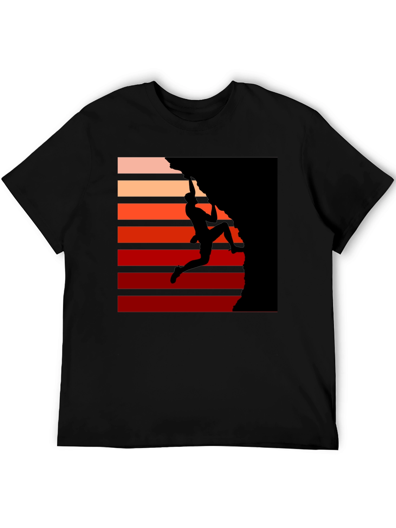 Sunset Climber Graphic Tee - Rock Climbing T-Shirt