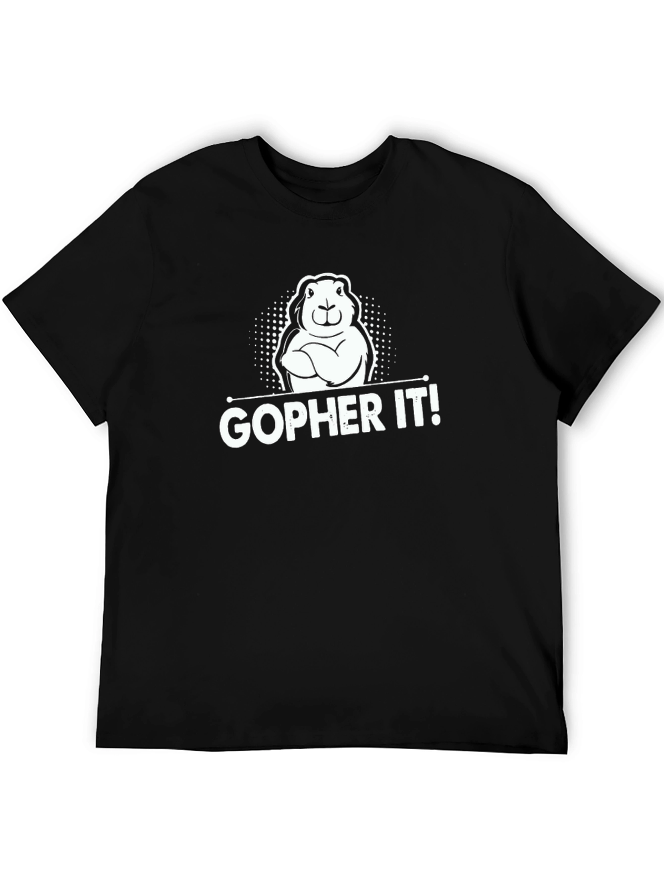 Gopher It! Black Graphic Tee
